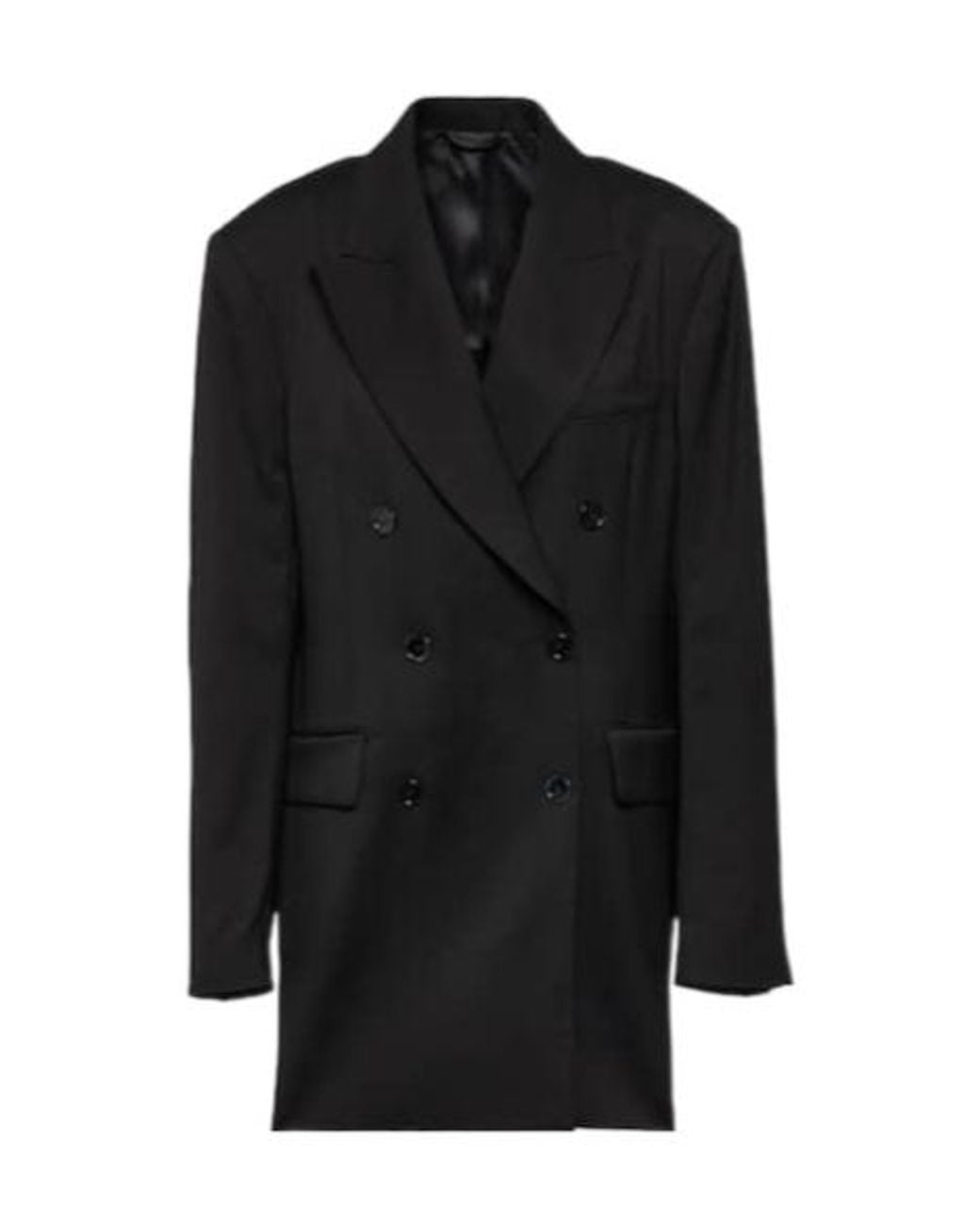 Acne Black Double-Breasted Blazer