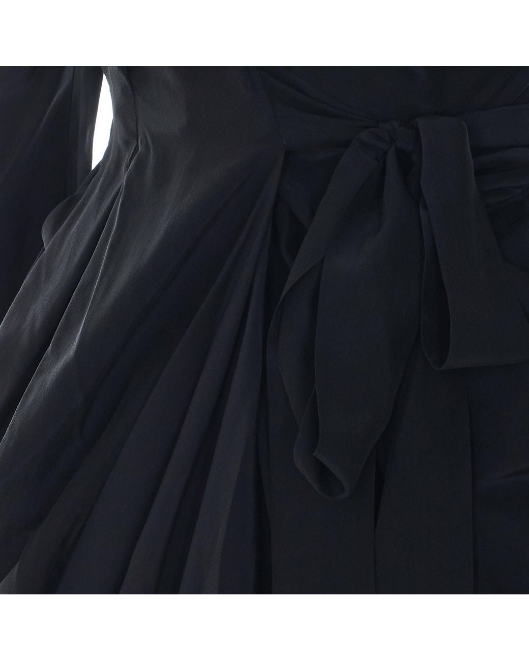 Vivienne Westwood Black Kendall Draped Wrap Dress