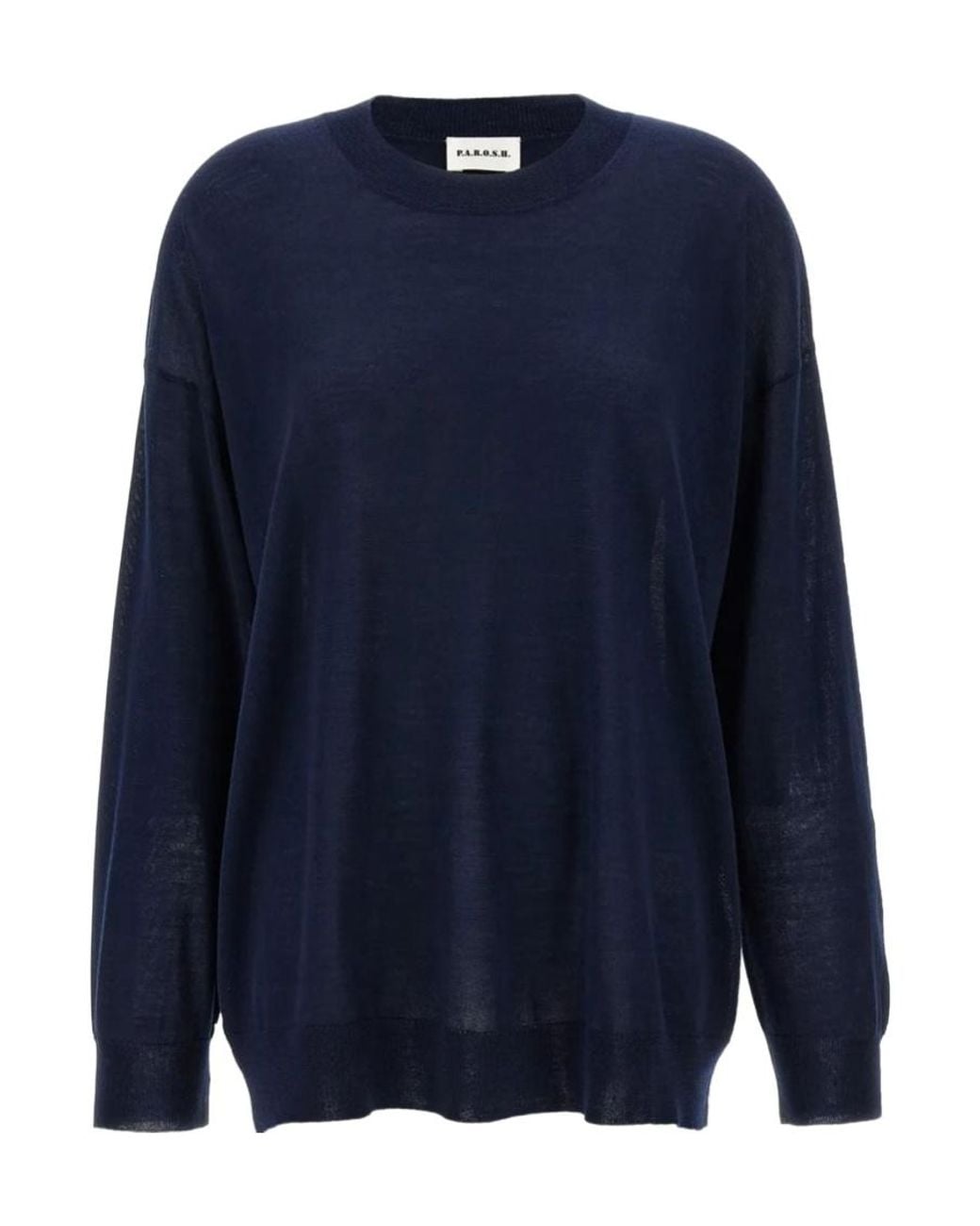P.A.R.O.S.H. Blue Linfad Crew-Neck Sweater