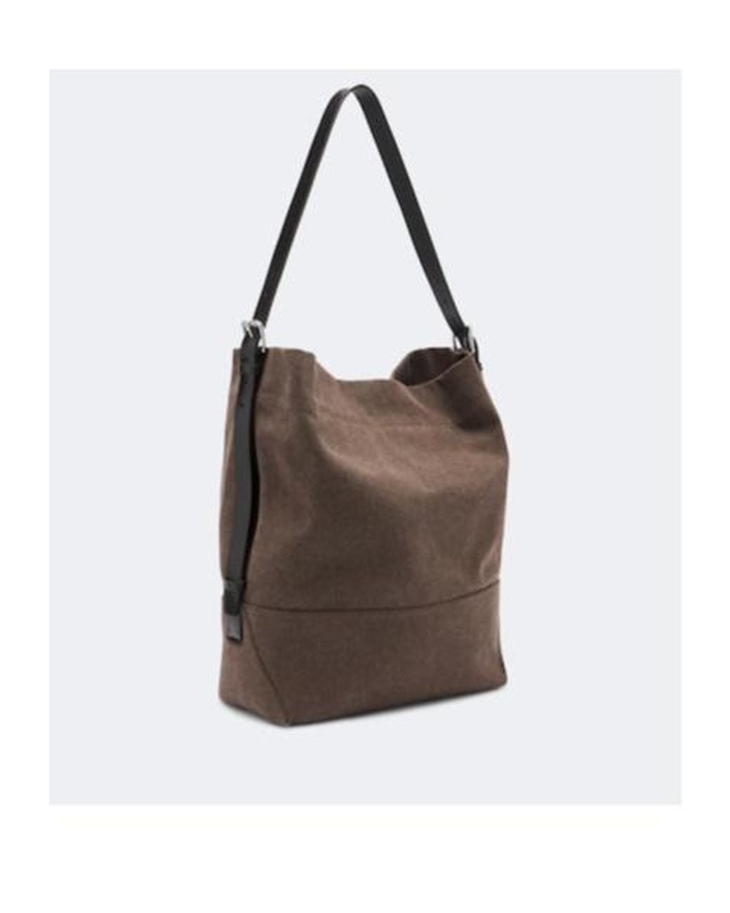 Lemaire Brown Belted Medium Cotton Canvas Tote Bag