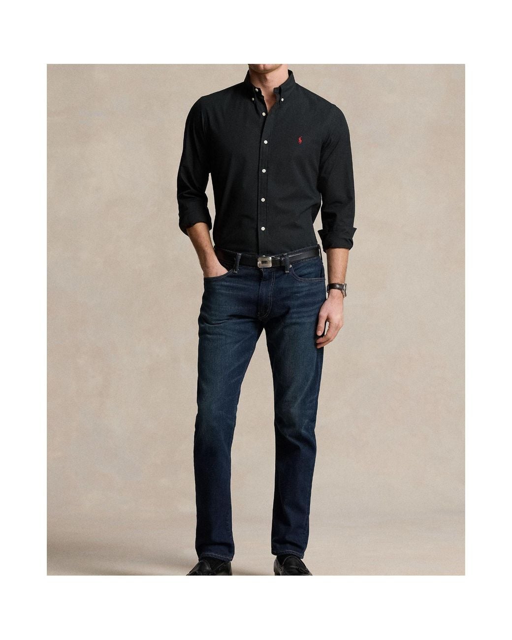 Polo Ralph Lauren Black Long-Sleeve Shirt for men