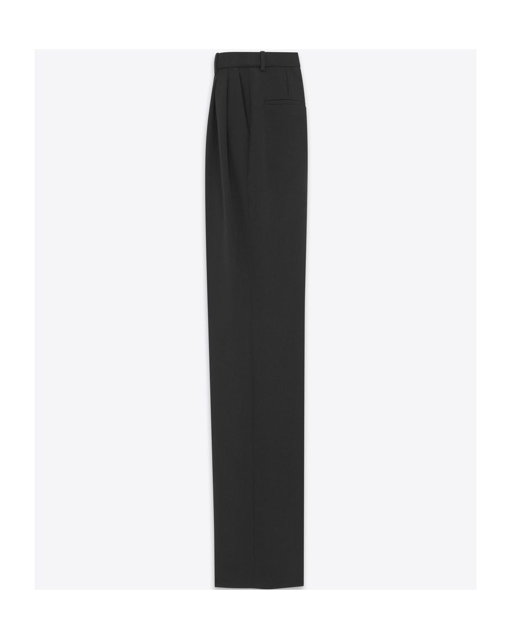 Saint Laurent Black High Waist Straight Leg Pants