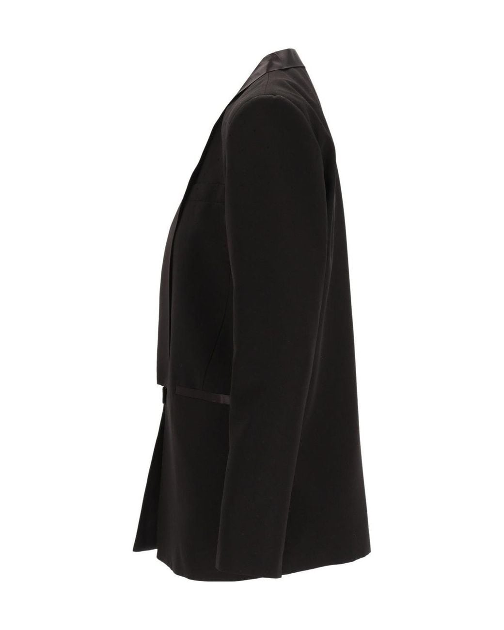 Forte_forte Black Long-Sleeved Tailcoat-Style Blazer