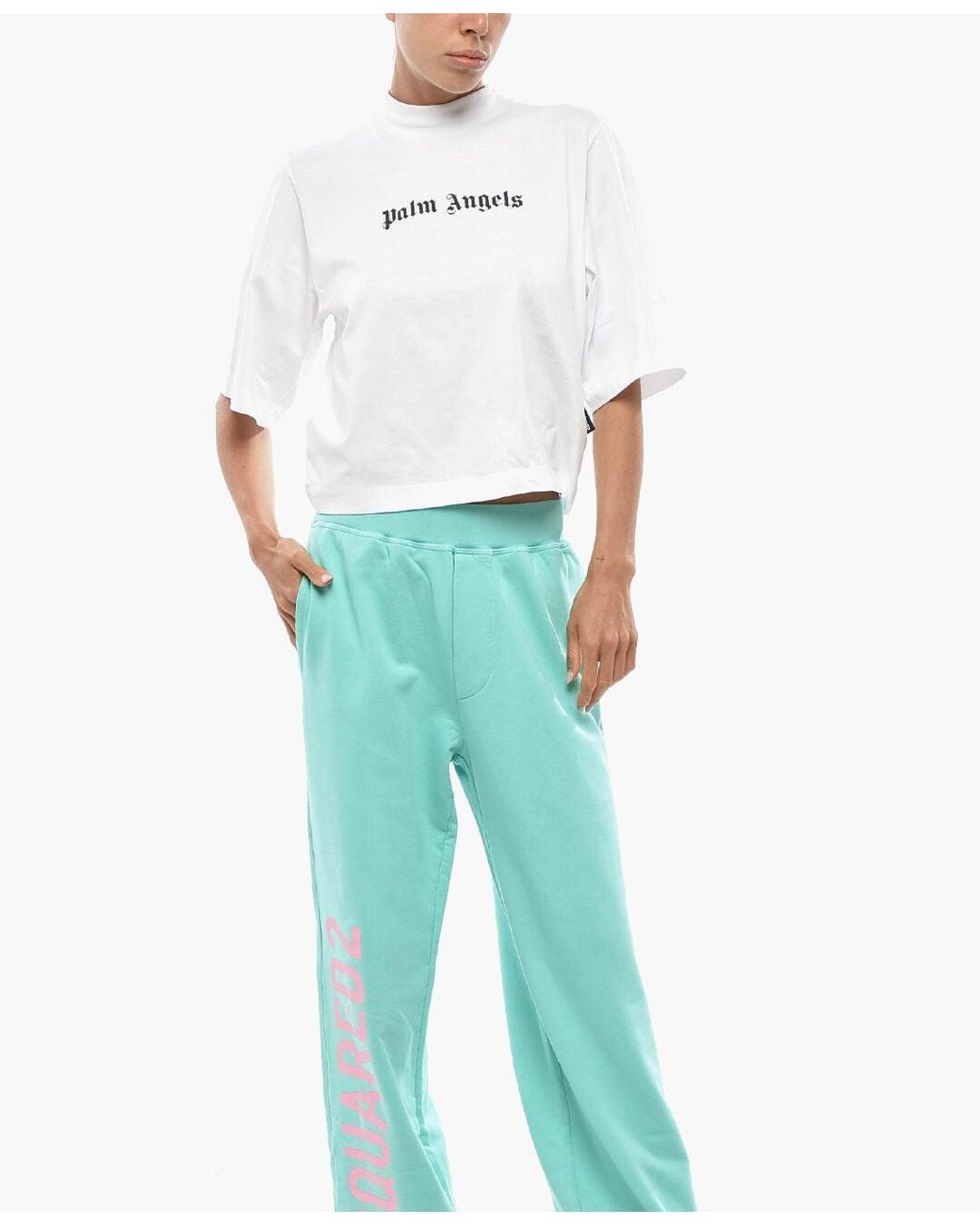 DSquared² Blue Printed Logo Joggers