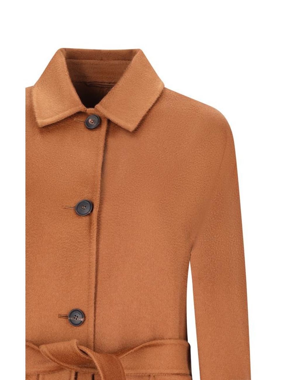 Max Mara Brown Long-Sleeved Coat