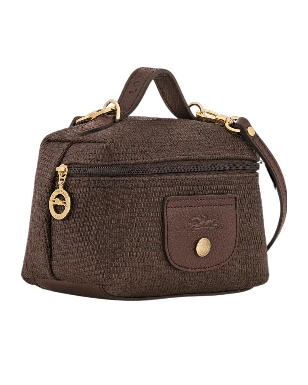 Longchamp Brown Top Handle Shoulder Bag