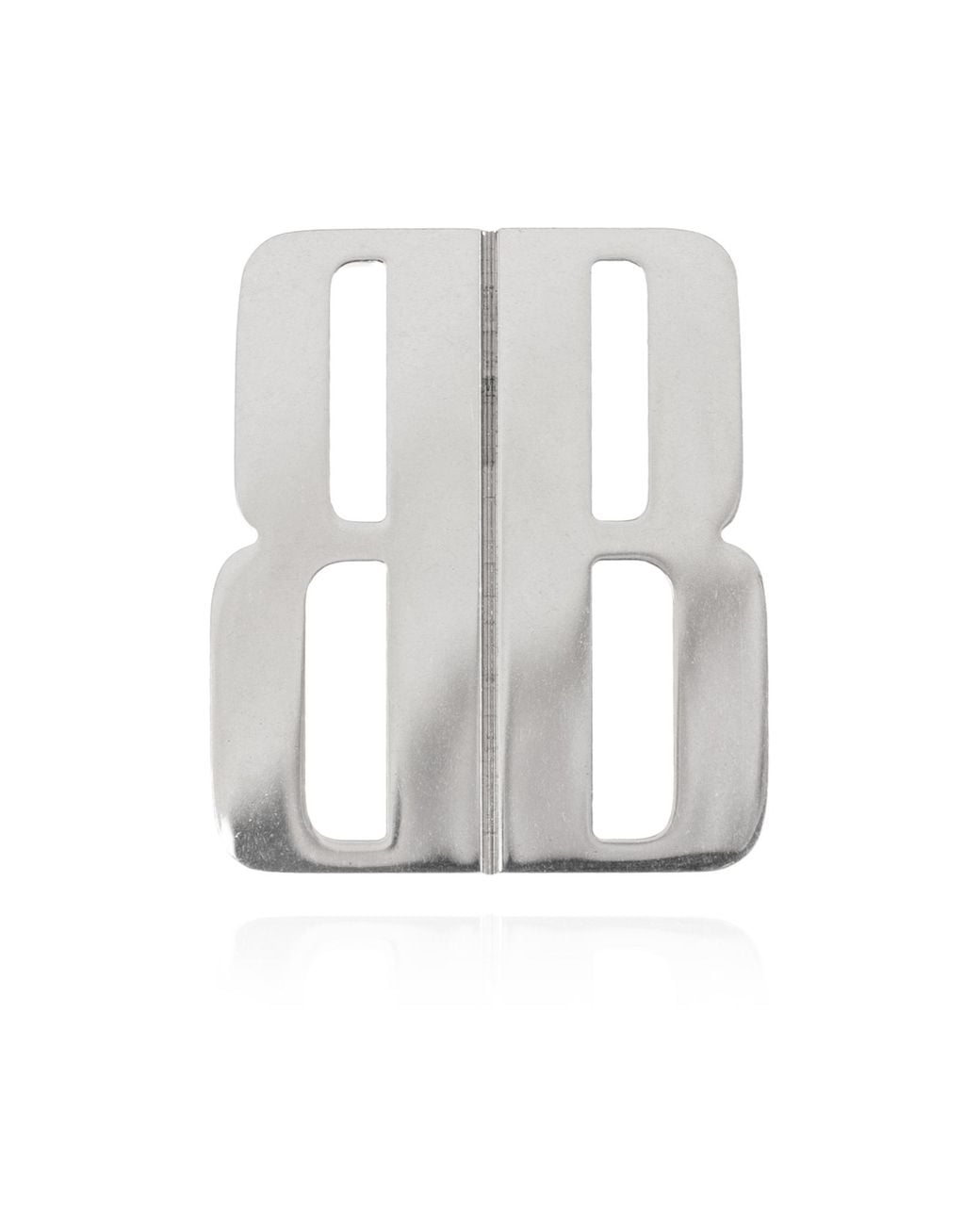 Balenciaga White Bb Logo Earrings