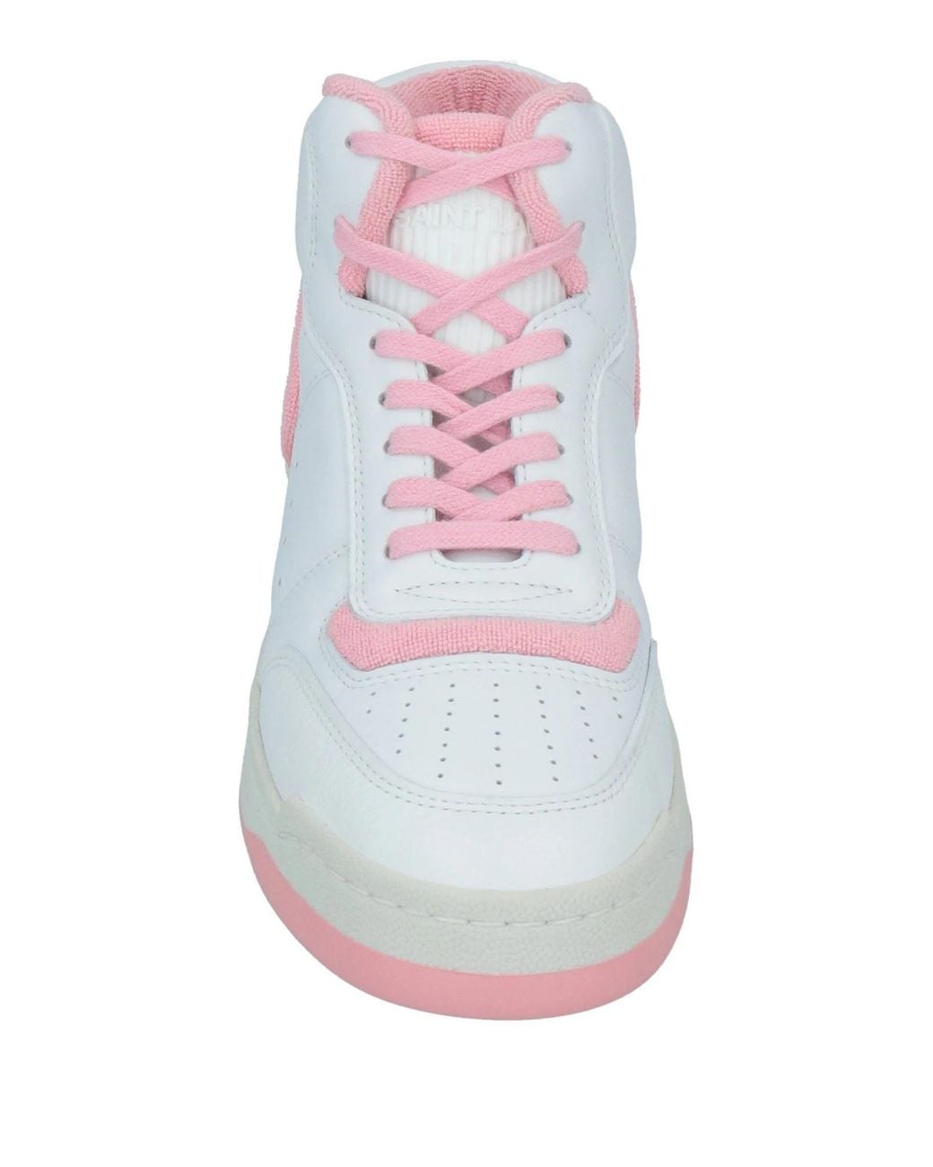Saint Laurent Blue Color-Block High-Top Sneakers