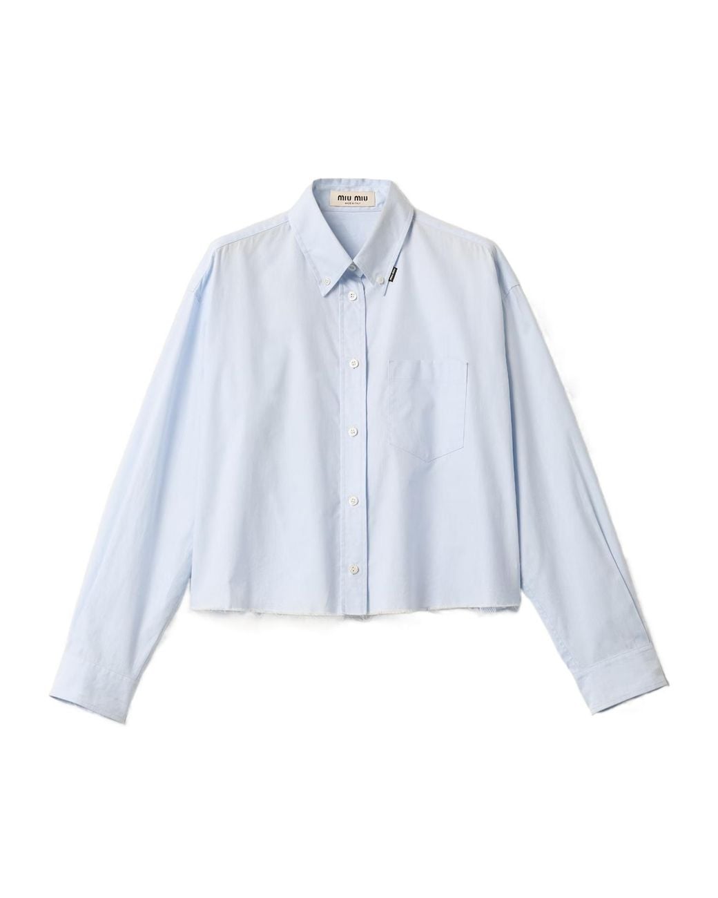 Miu Miu Blue Cotton Shirt