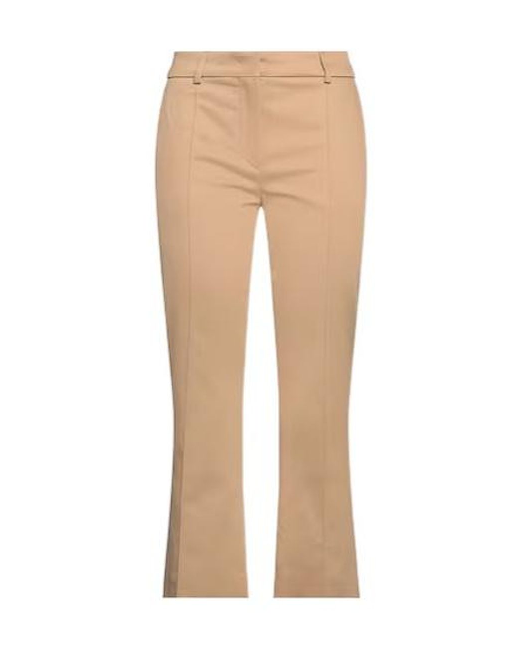 Sportmax Natural Slim-Fit Straight-Leg Pants