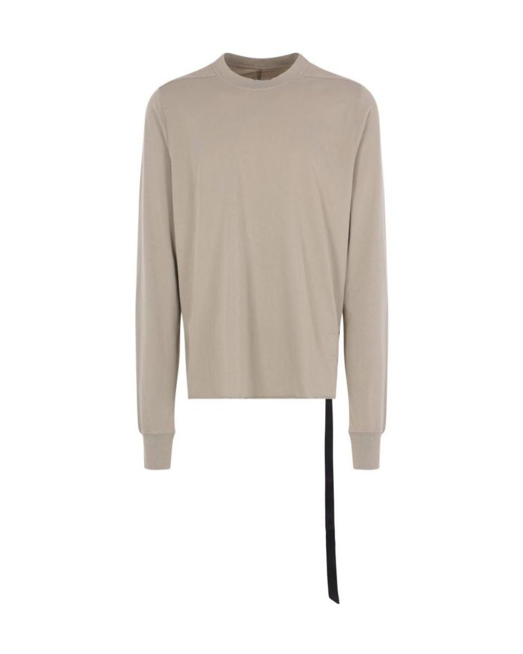 Rick Owens Natural Tape Detailed Jersey T-Shirt for men