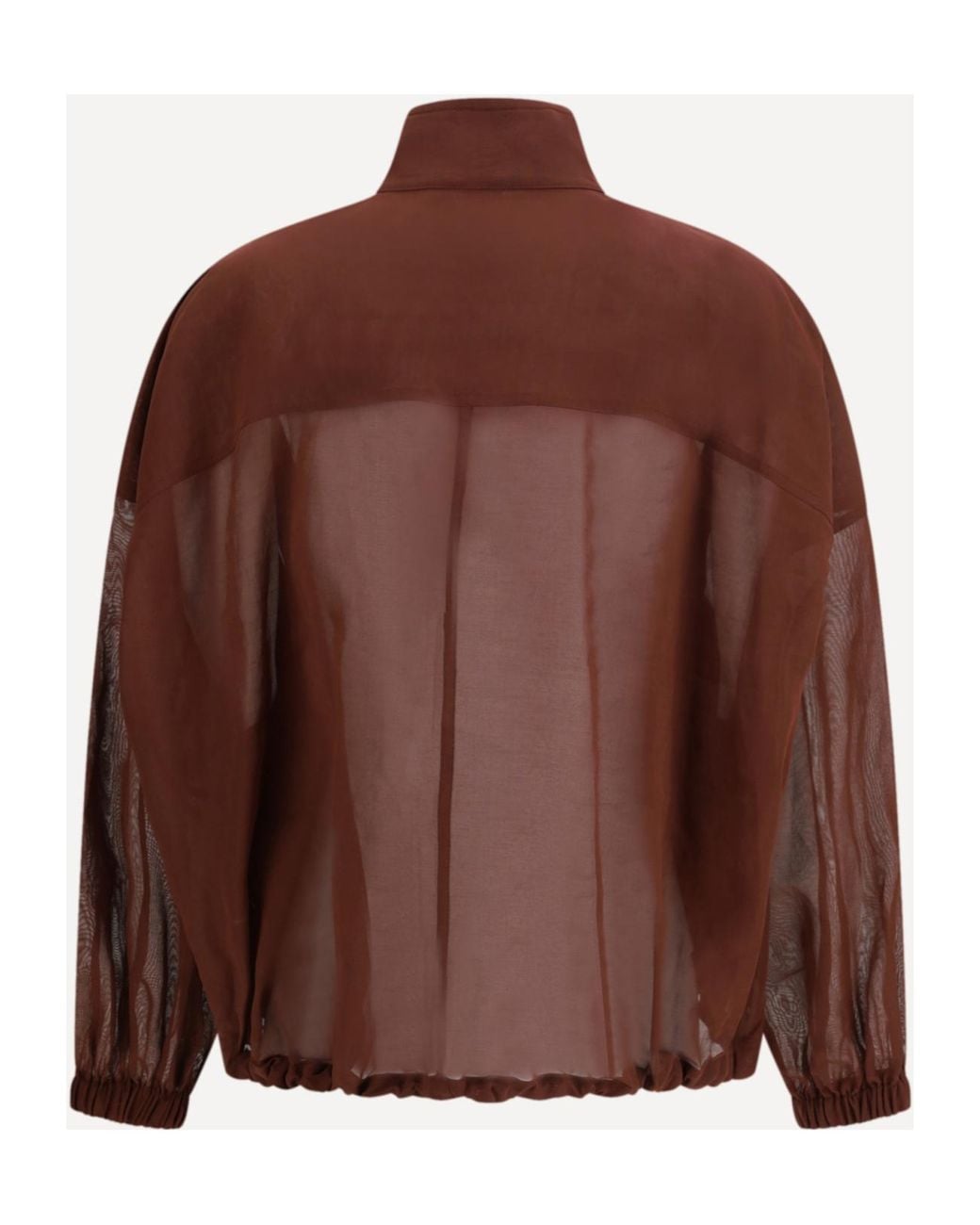 Brunello Cucinelli Brown Monili Outerwear Jacket