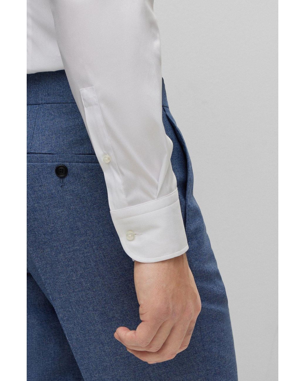 Boss White Logo Shirt for men