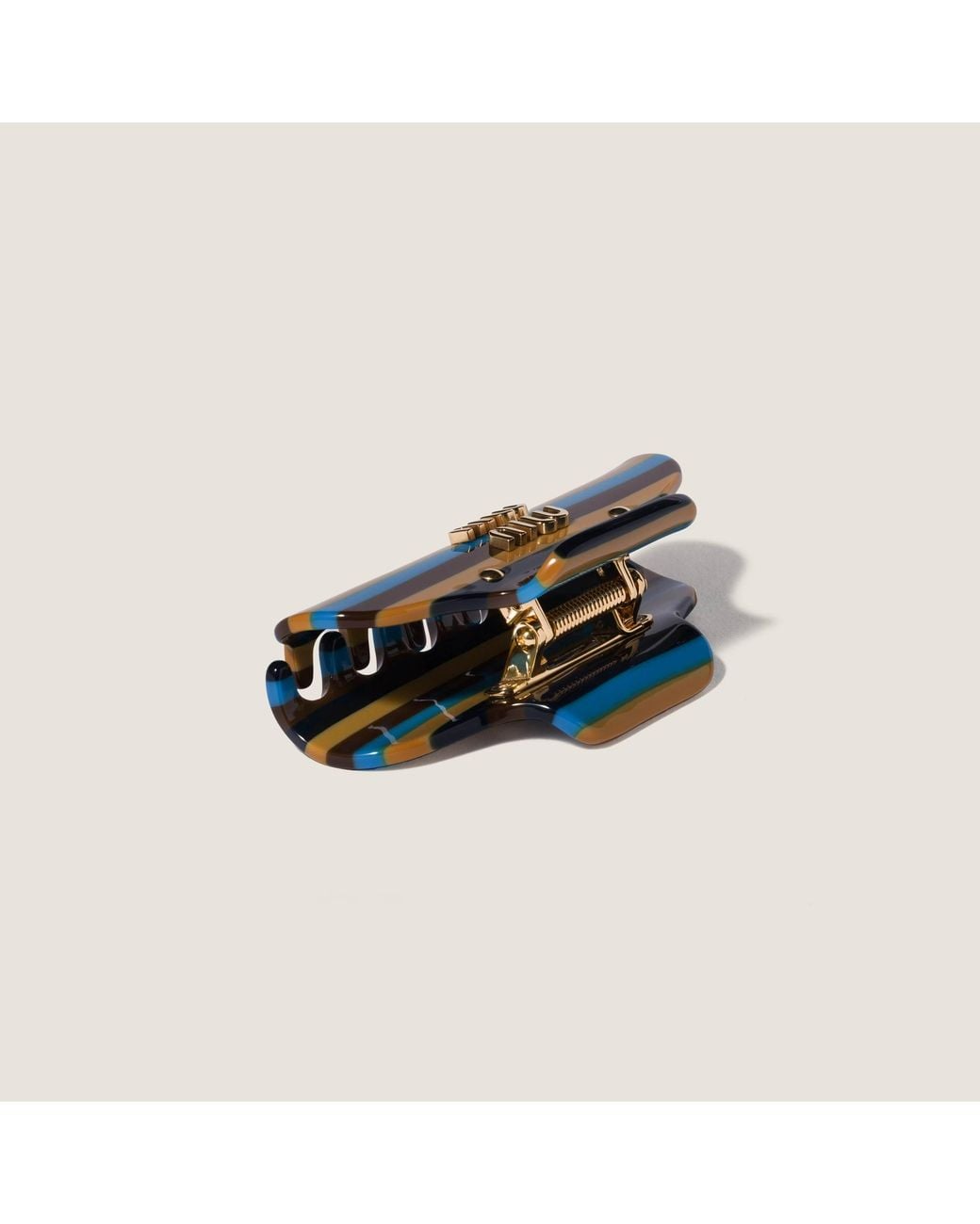 Miu Miu Green Minimalist Hair Clip