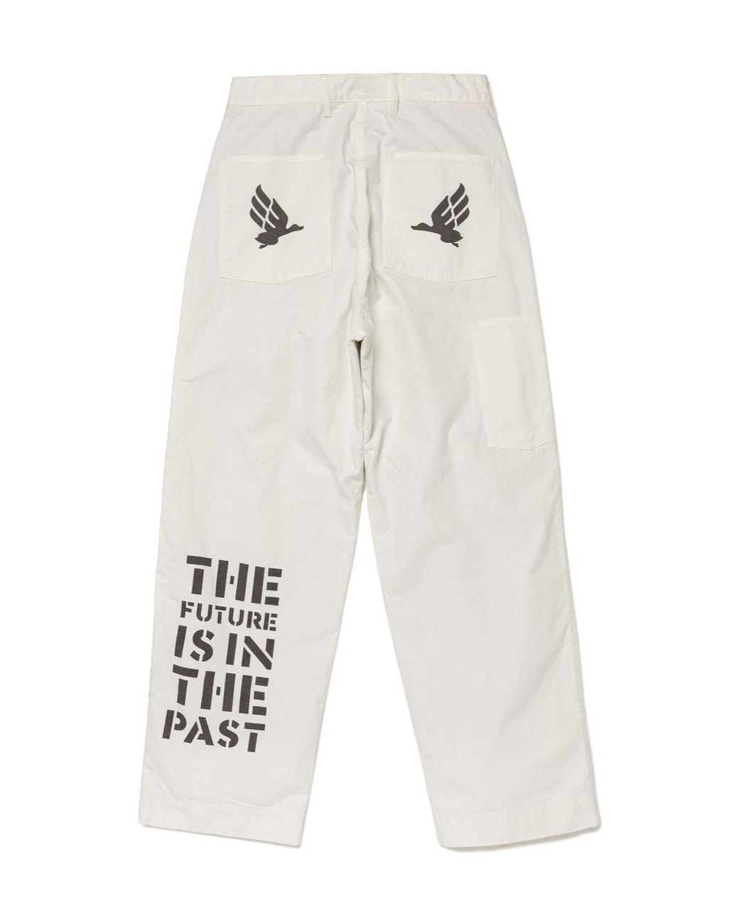 Human Made White Graphic Print Pants for men