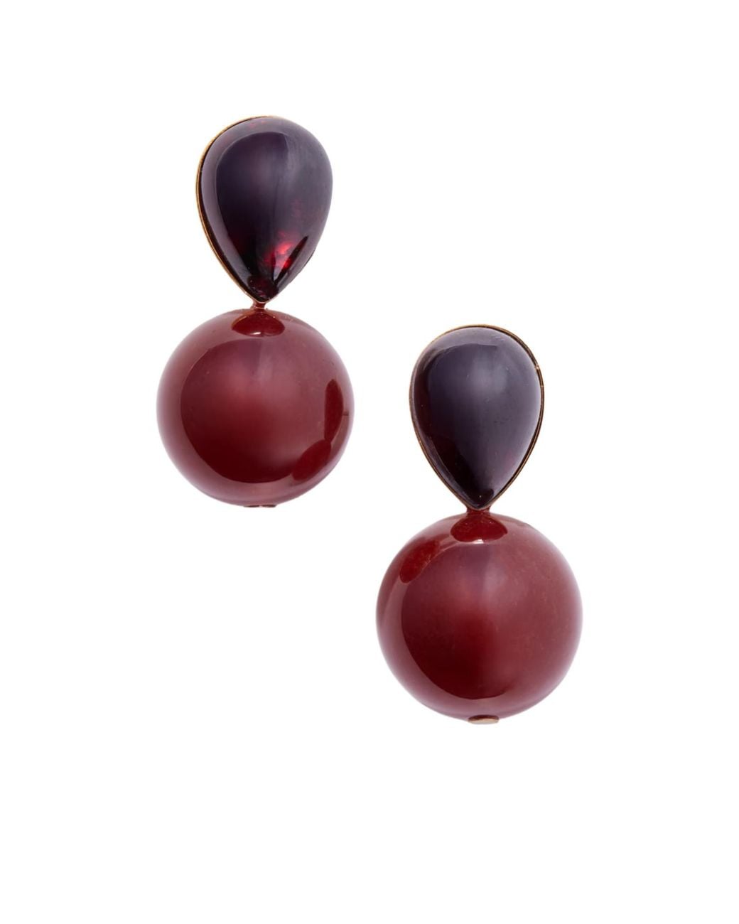 Jennifer Behr Purple Minimalist Stud Earrings