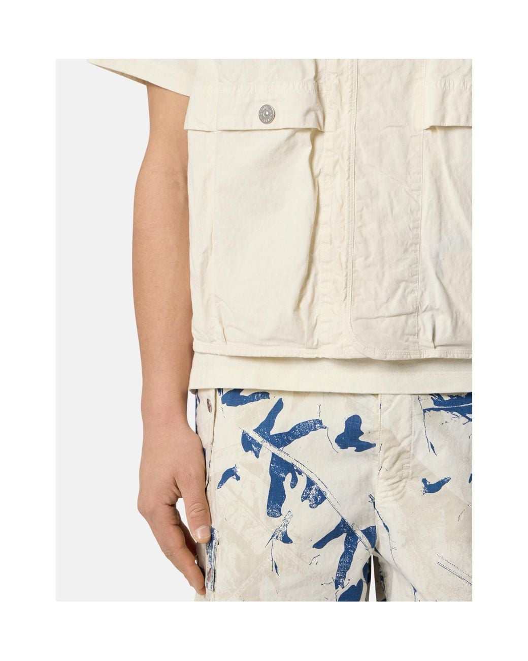 Stone Island Natural Logo-Patch Gilet for men