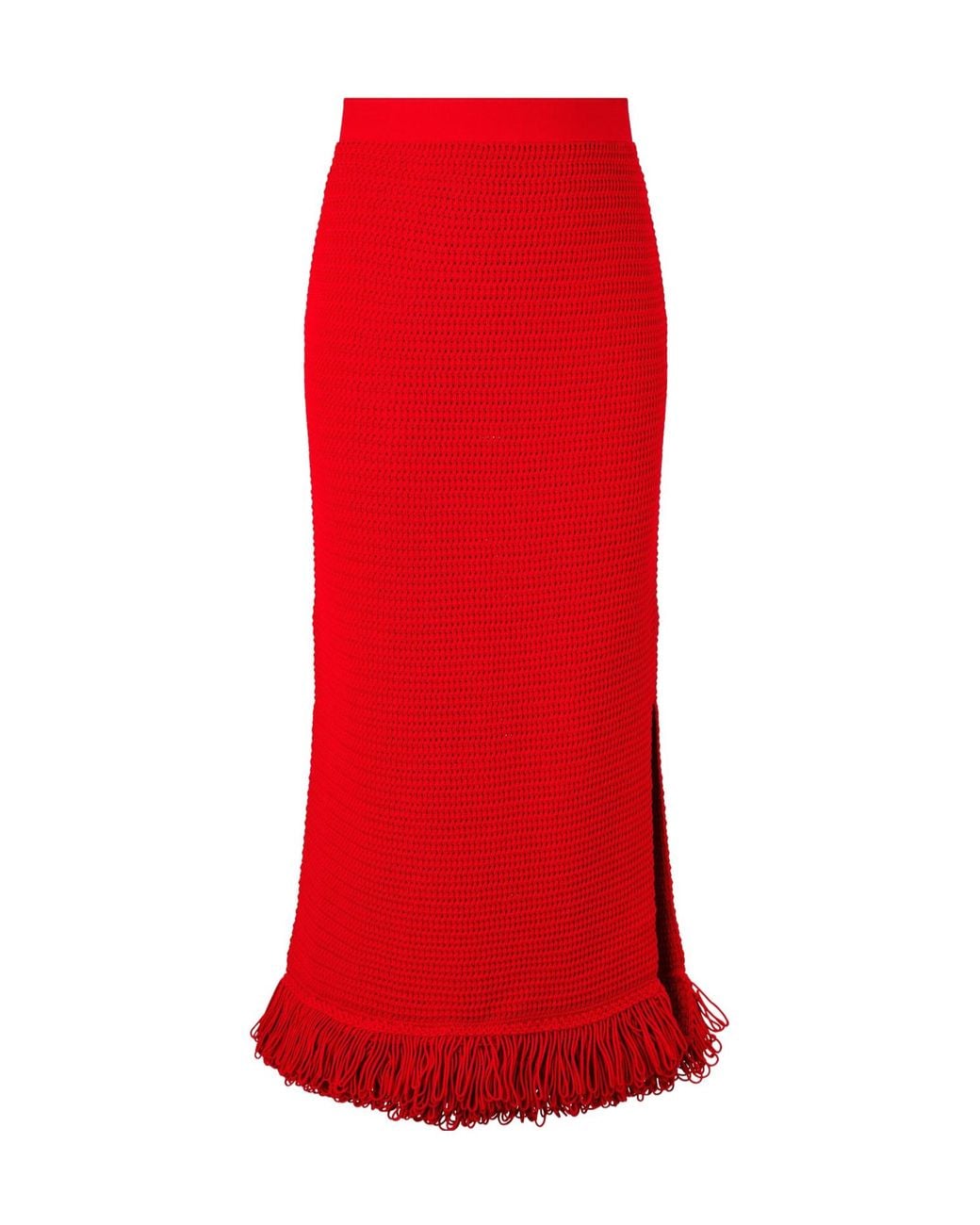 Bottega Veneta Red Simple Middle Skirt