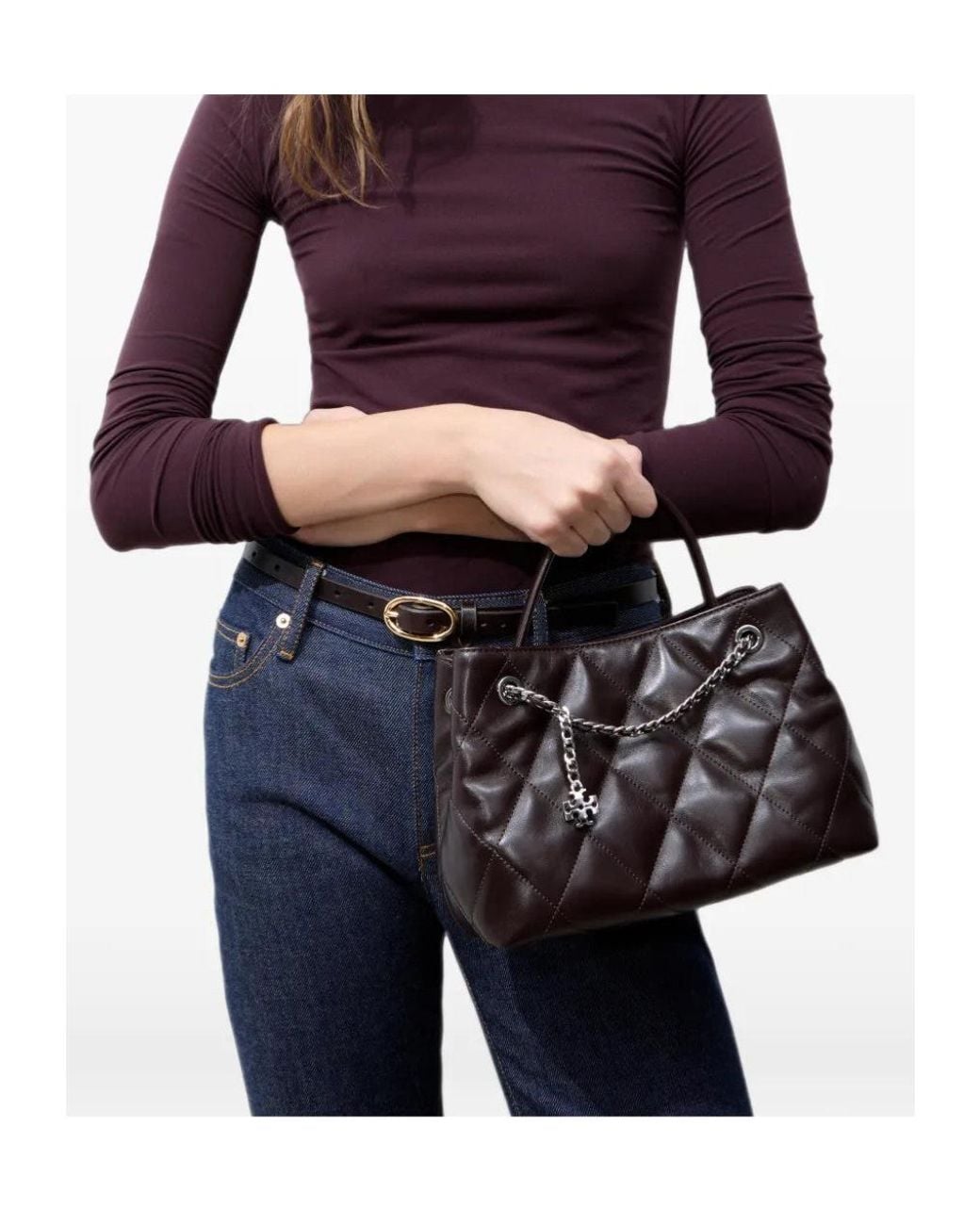 Tory Burch Black Top-Handle Shoulder Bag