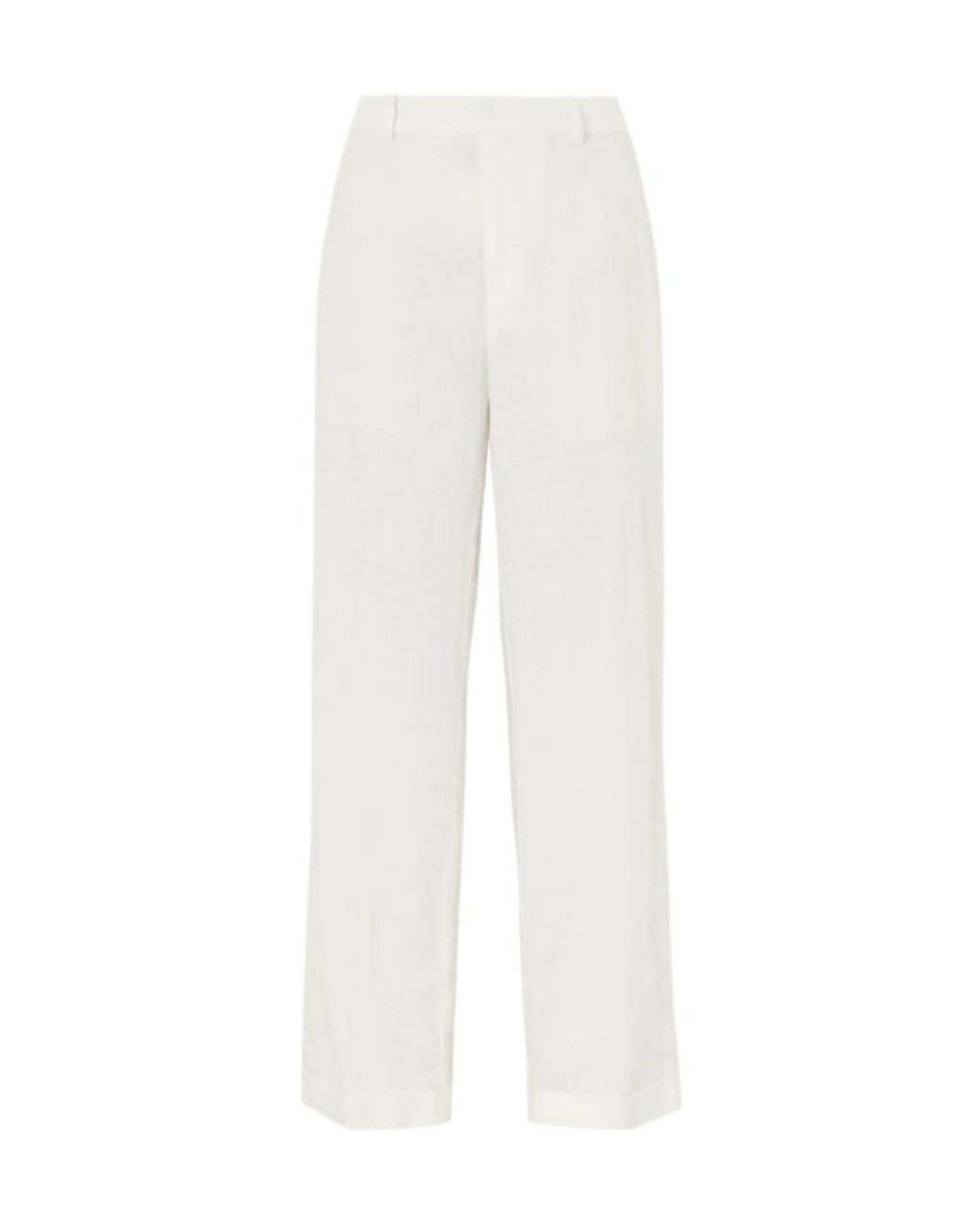 Polo Ralph Lauren White Straight Relaxed Trousers