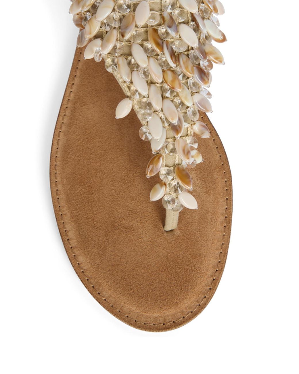Balmain Brown Flat Sandals