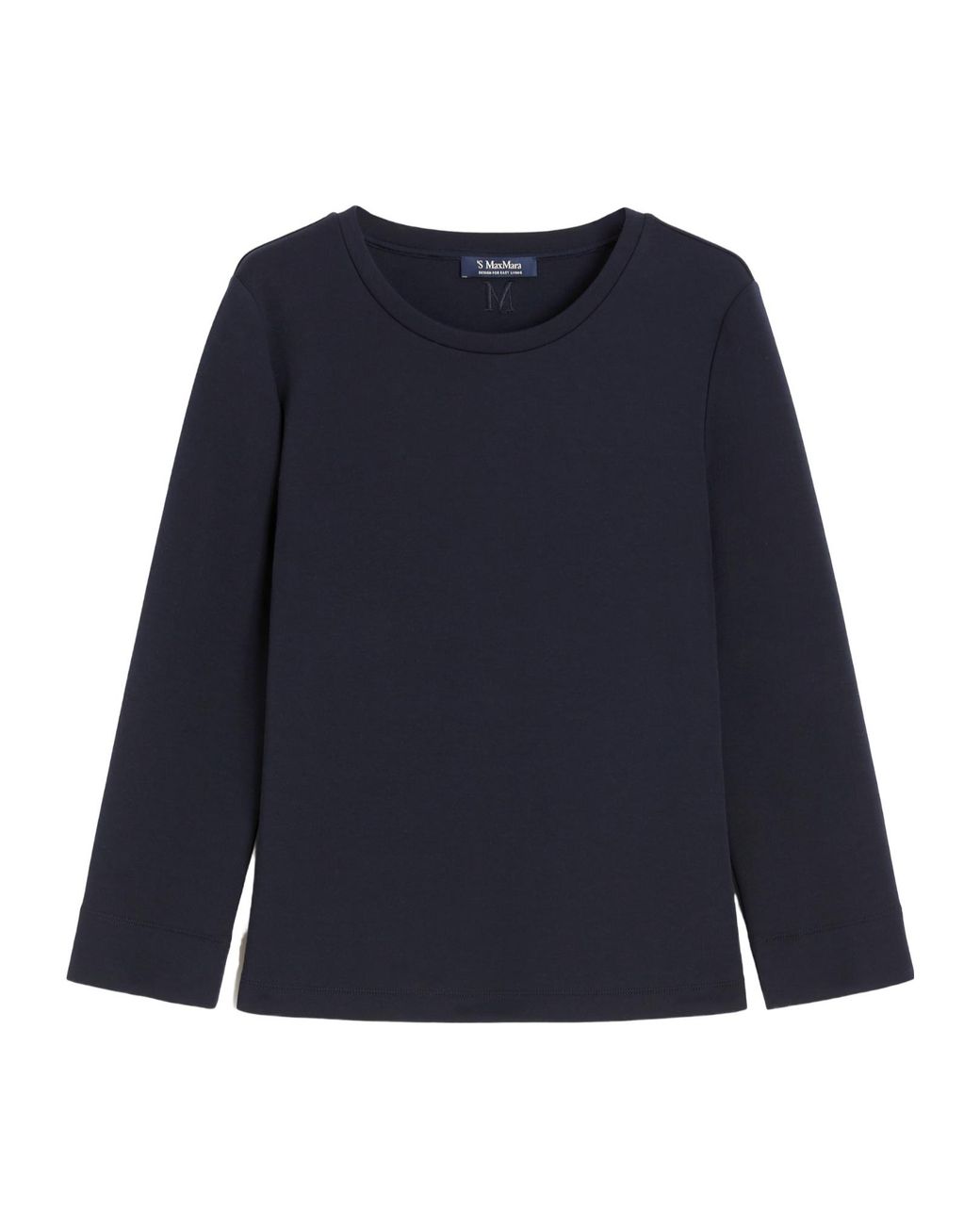 Max Mara Blue Scuba Long-Sleeved T-Shirt