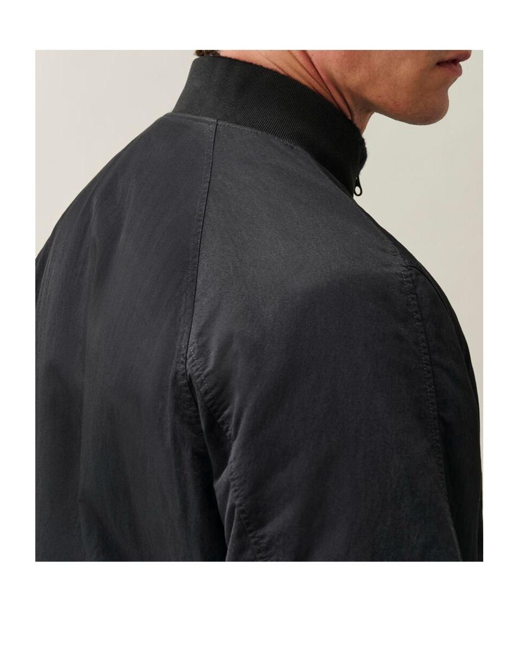C P Company Black T-Flatt Lens Bomber Jacket for men