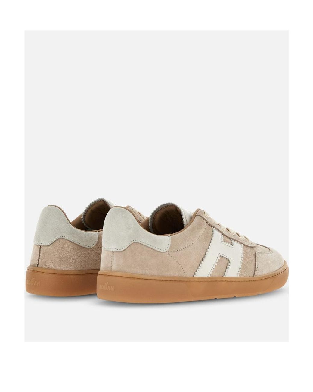 Hogan White H-Logo Low-Top Sneakers