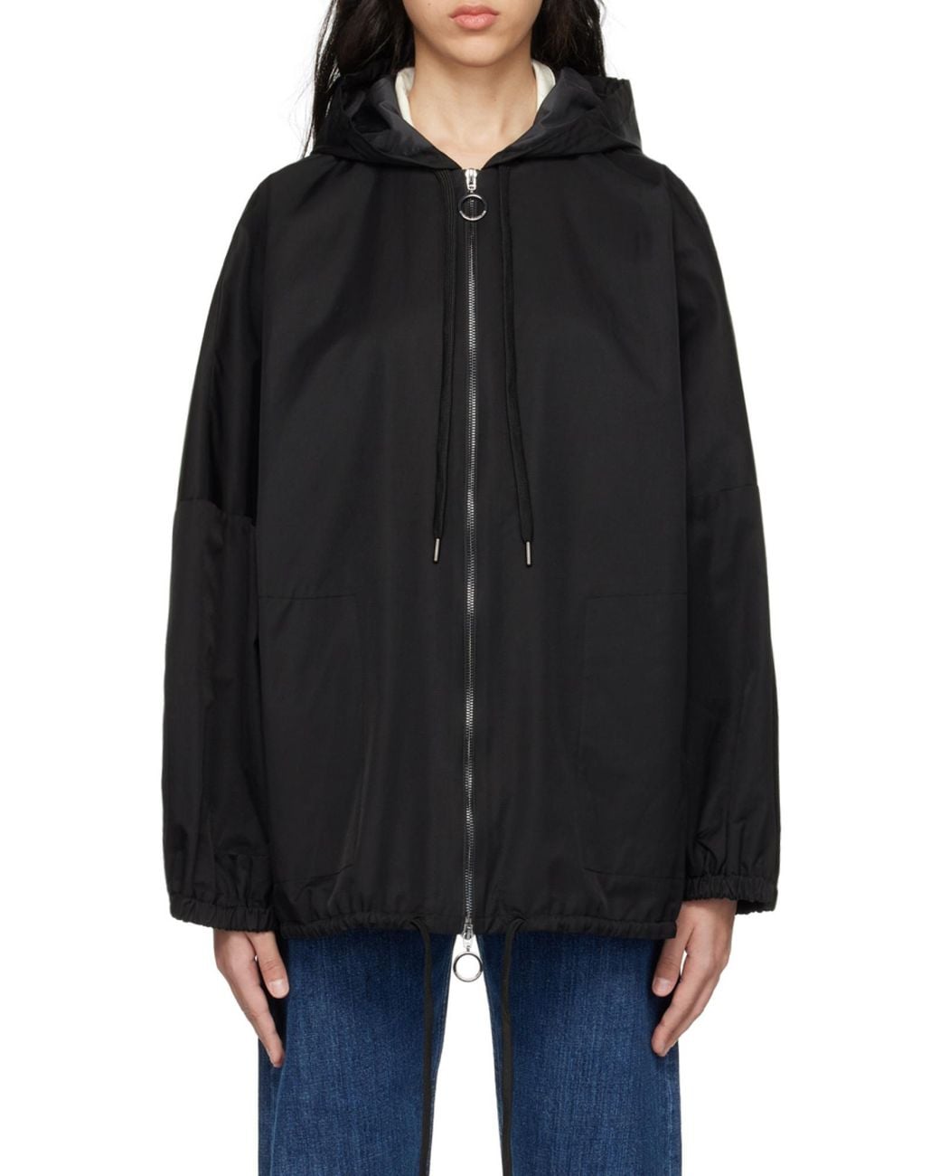Studio Nicholson Black Alpine Drawstring-Hood Jacket