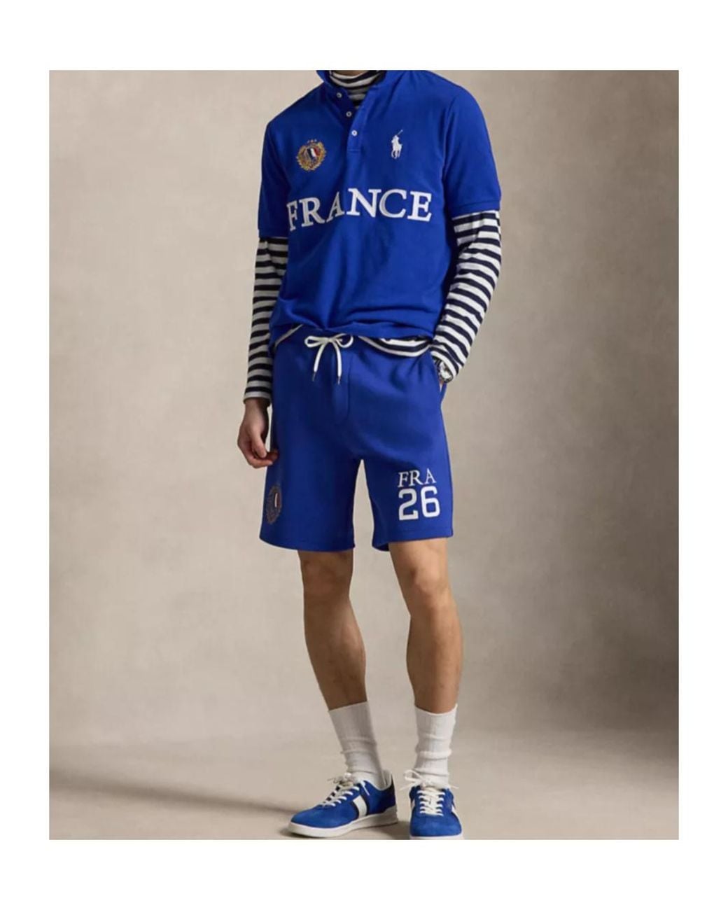Polo Ralph Lauren Blue Logo-Embroidered Short-Sleeved Polo Shirt for men