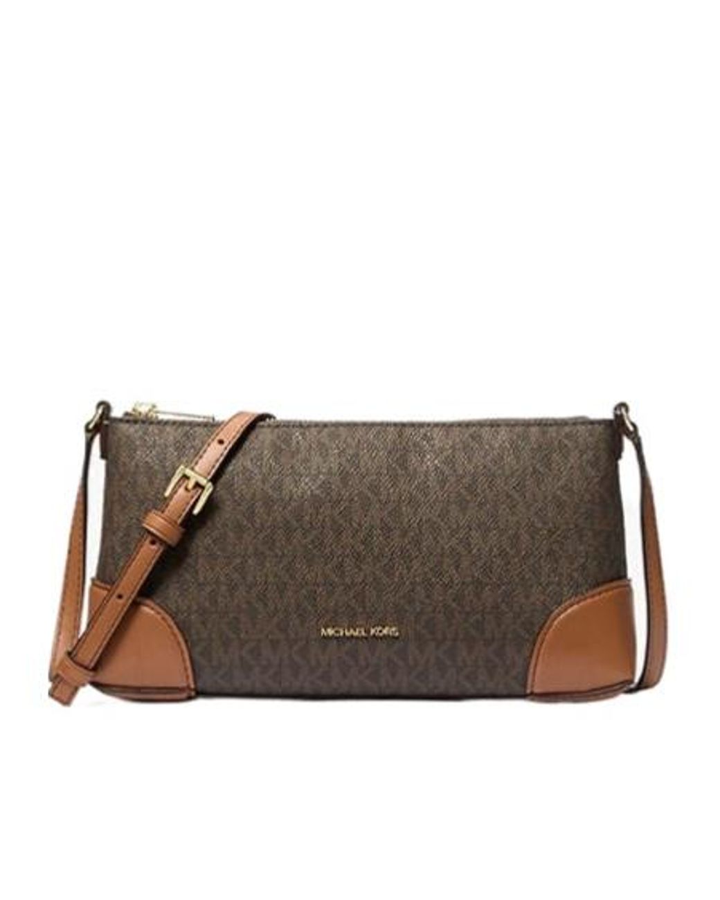 Michael Kors Brown Michael Murphy Signature Crossbody Bag