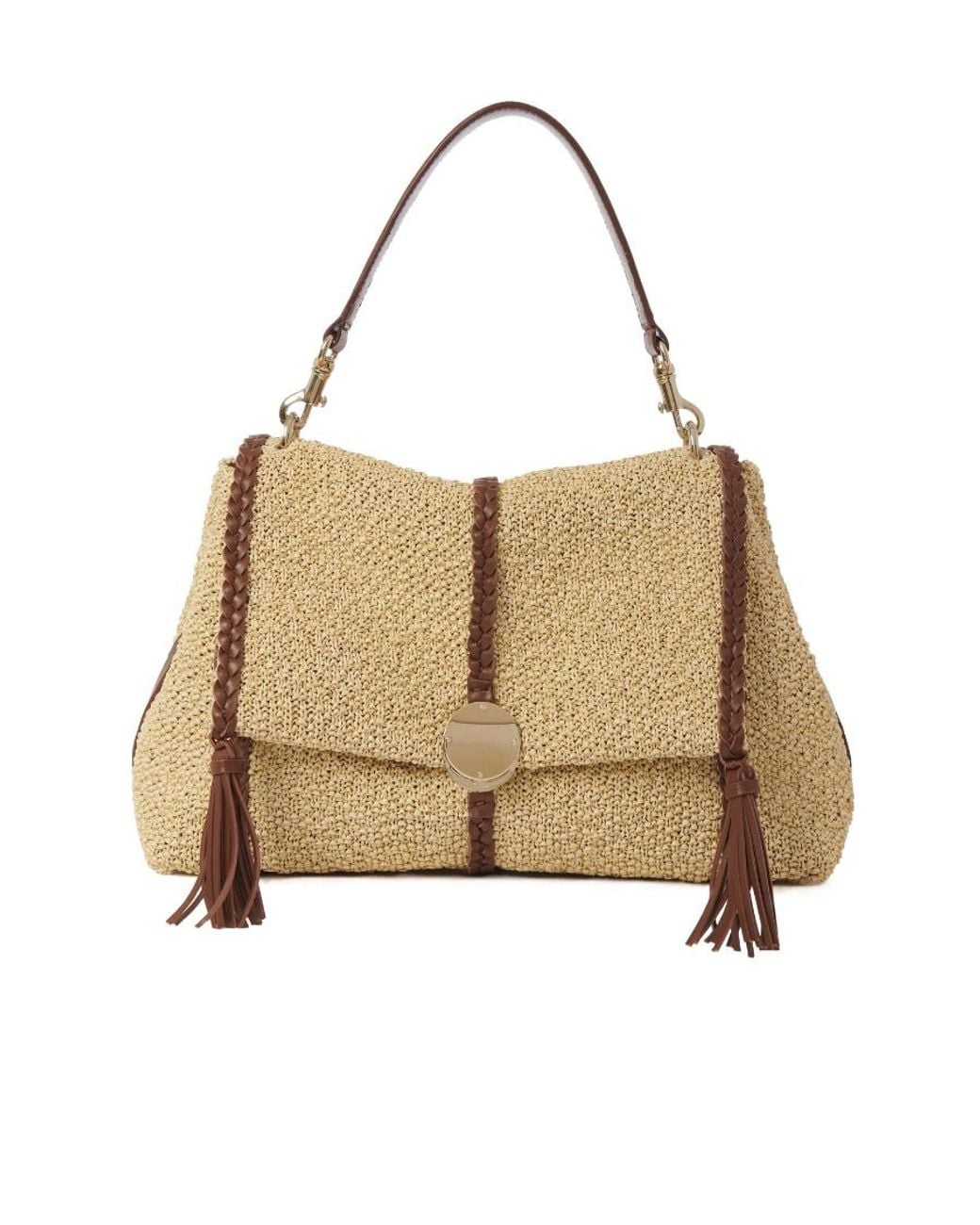 Chloé Natural Chloé Penelope Medium Shoulder Bag