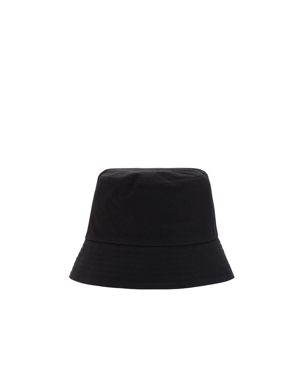 McQueen Black Logo Embroidered Bucket Hat for men