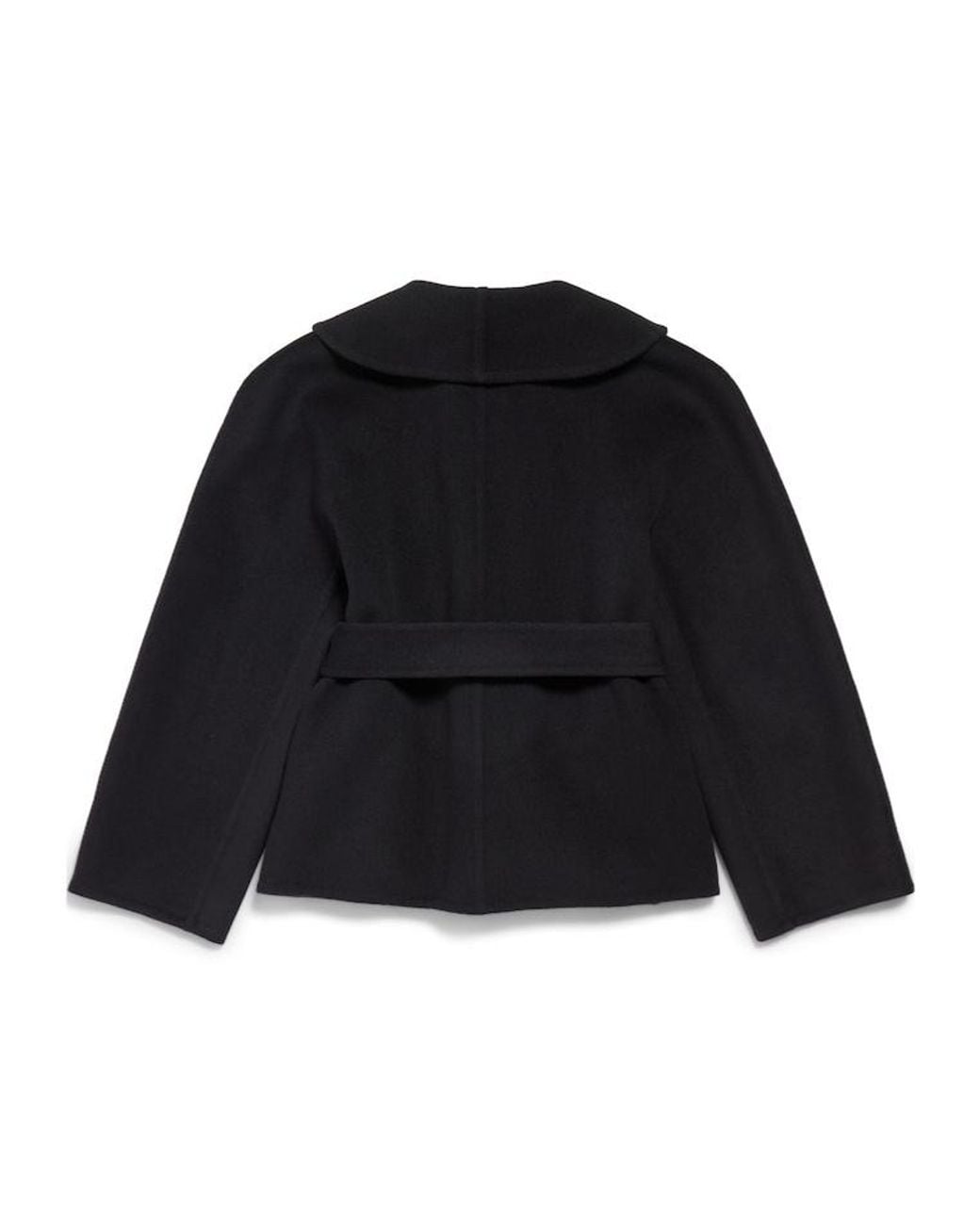 Balenciaga Black Short Wrap Coat