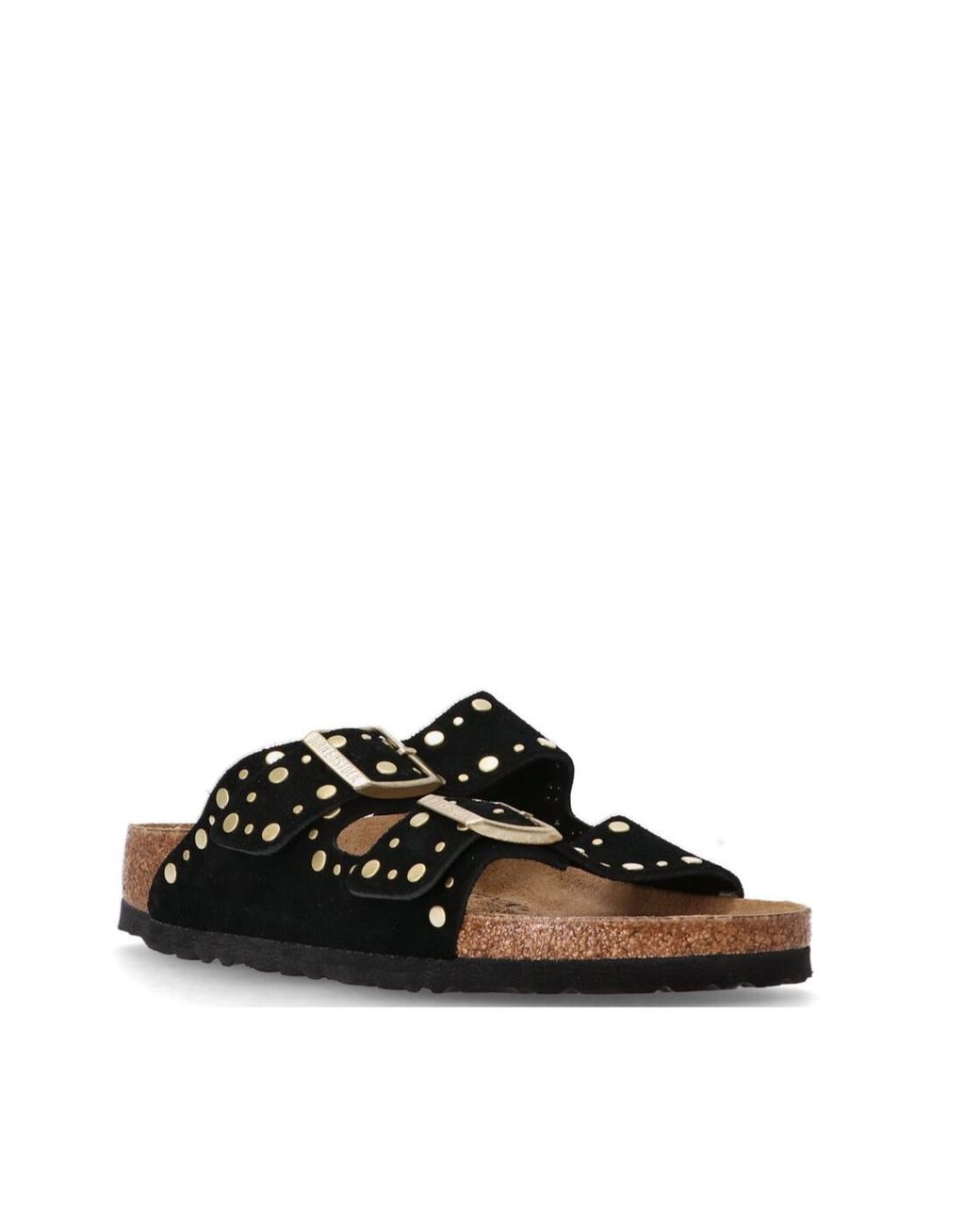 Birkenstock Black Studded Buckle Sandals