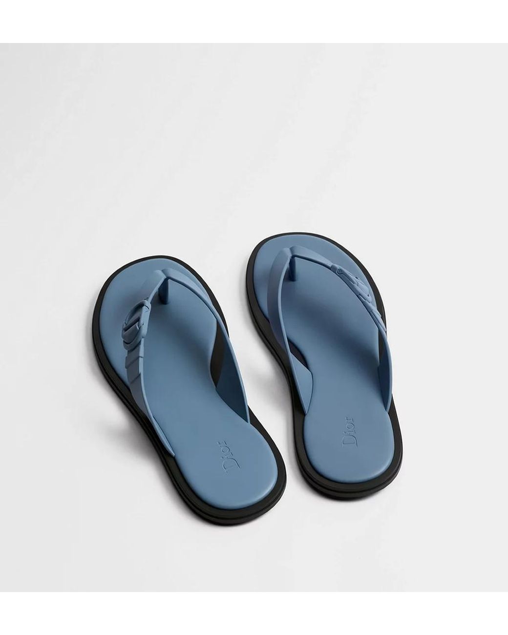 Dior Blue Rivage Thong Sandal for men