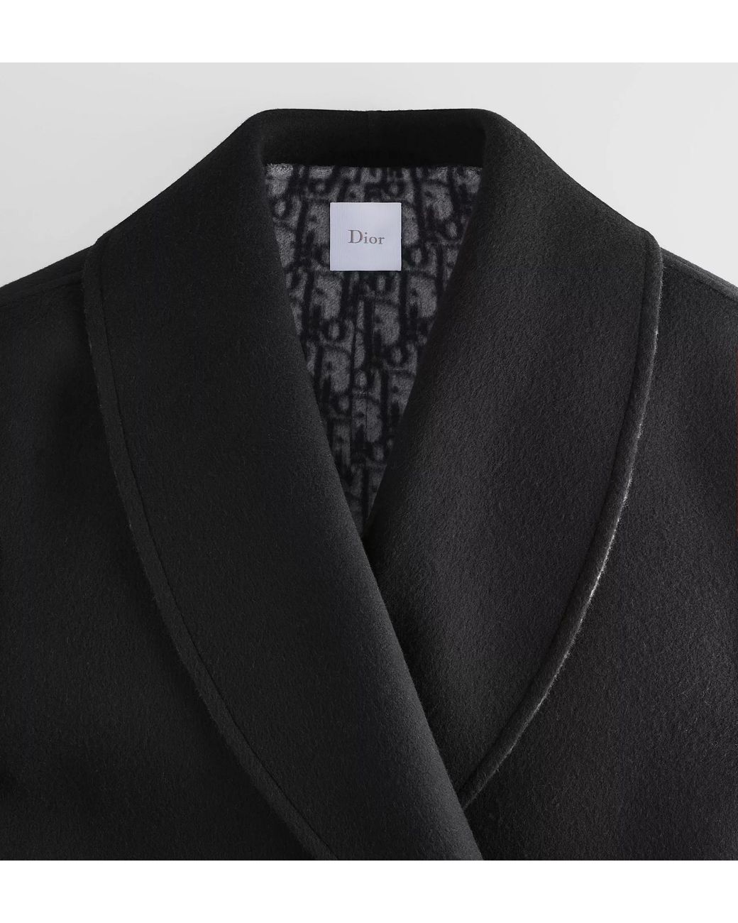 Dior Black Belted Coat