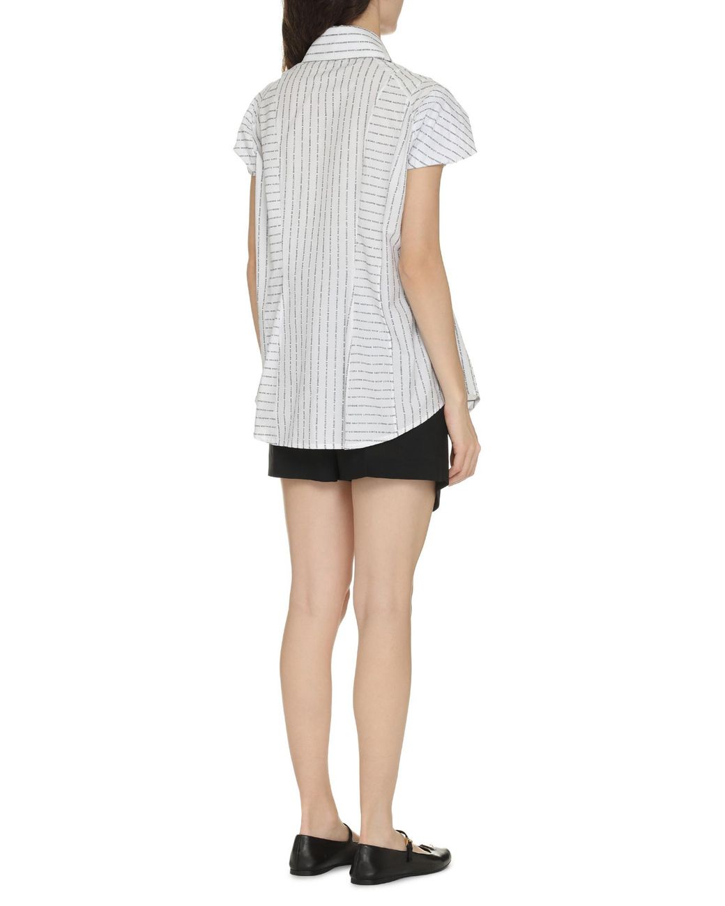 Vivienne Westwood White Striped Short-Sleeved Shirt