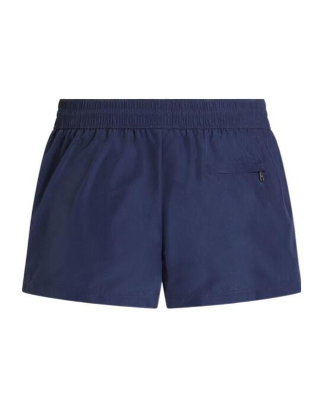 Dolce & Gabbana Blue Logo Drawstring Swim Shorts for men