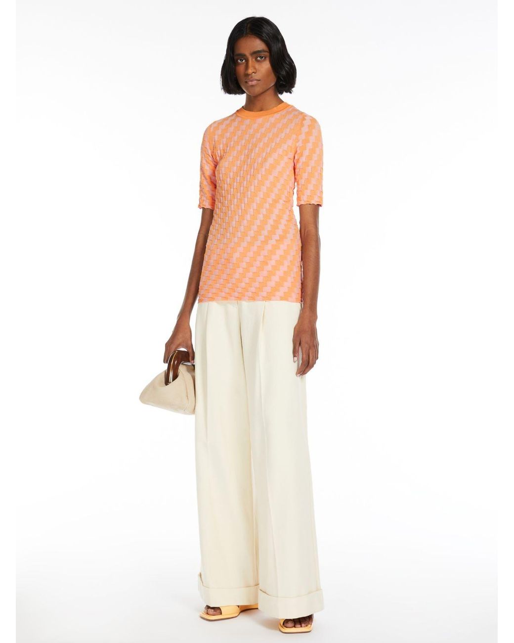 Sportmax Natural 3D Cotton Sweater