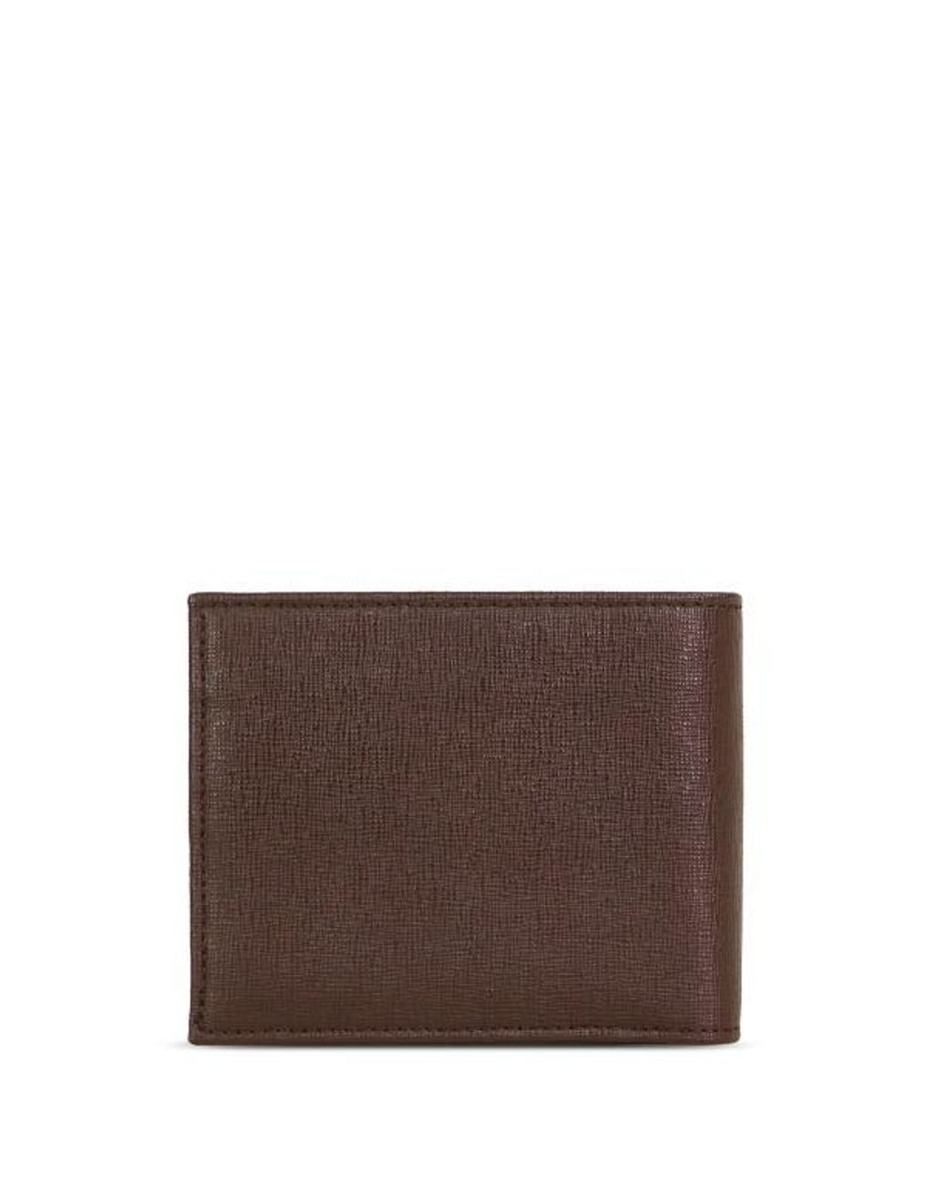 Emporio Armani Brown Logo Details Wallet for men