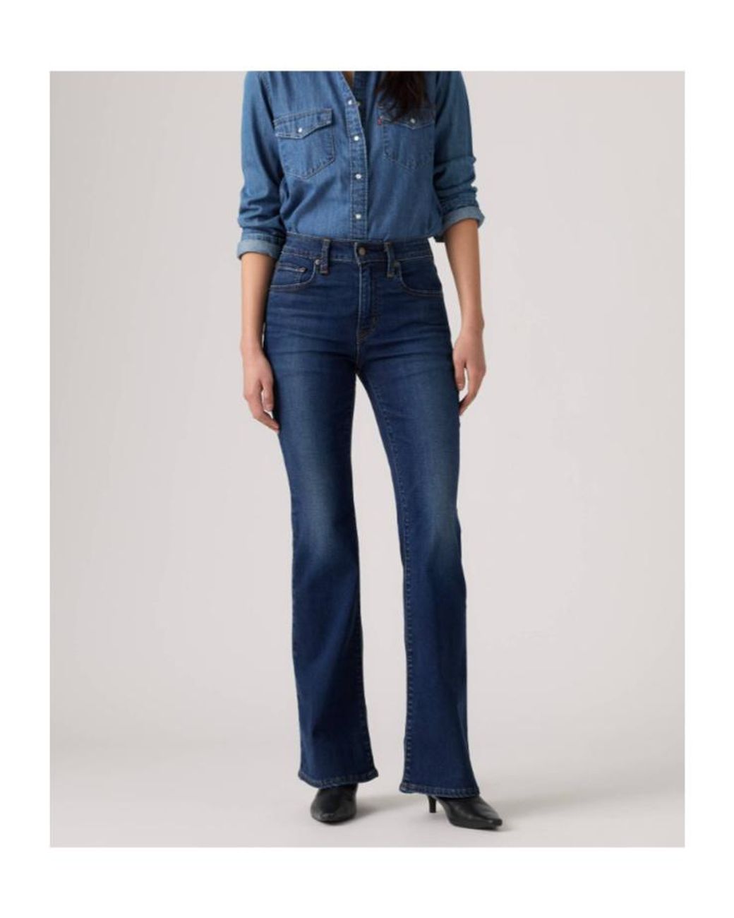 Levi's Blue 726 High-Rise Flare Jeans