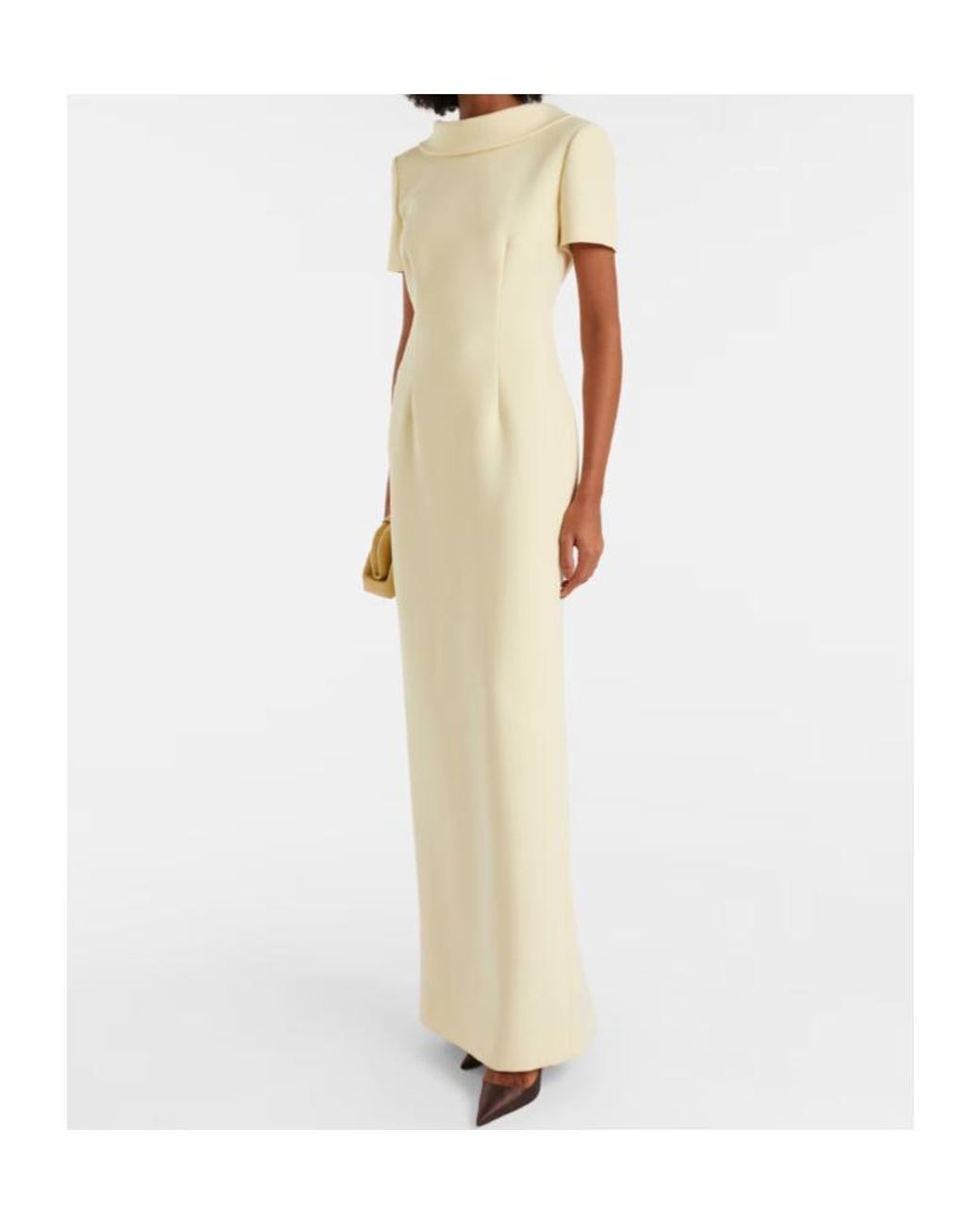 Roland Mouret White Crêpe Gown