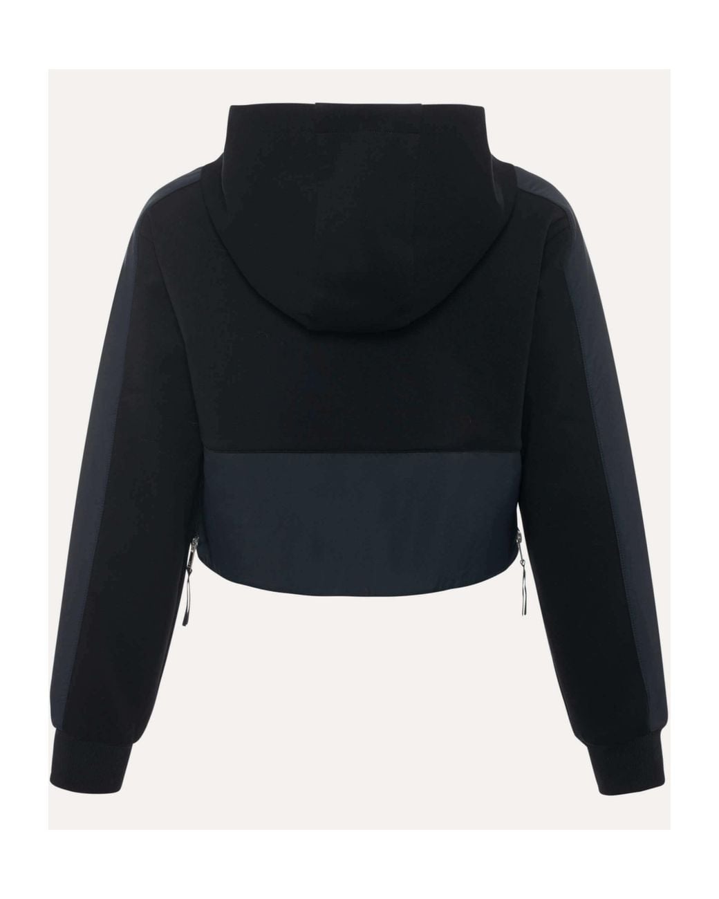 Moose Knuckles Blue Zip-Detailed Long-Sleeved Sweatshirt