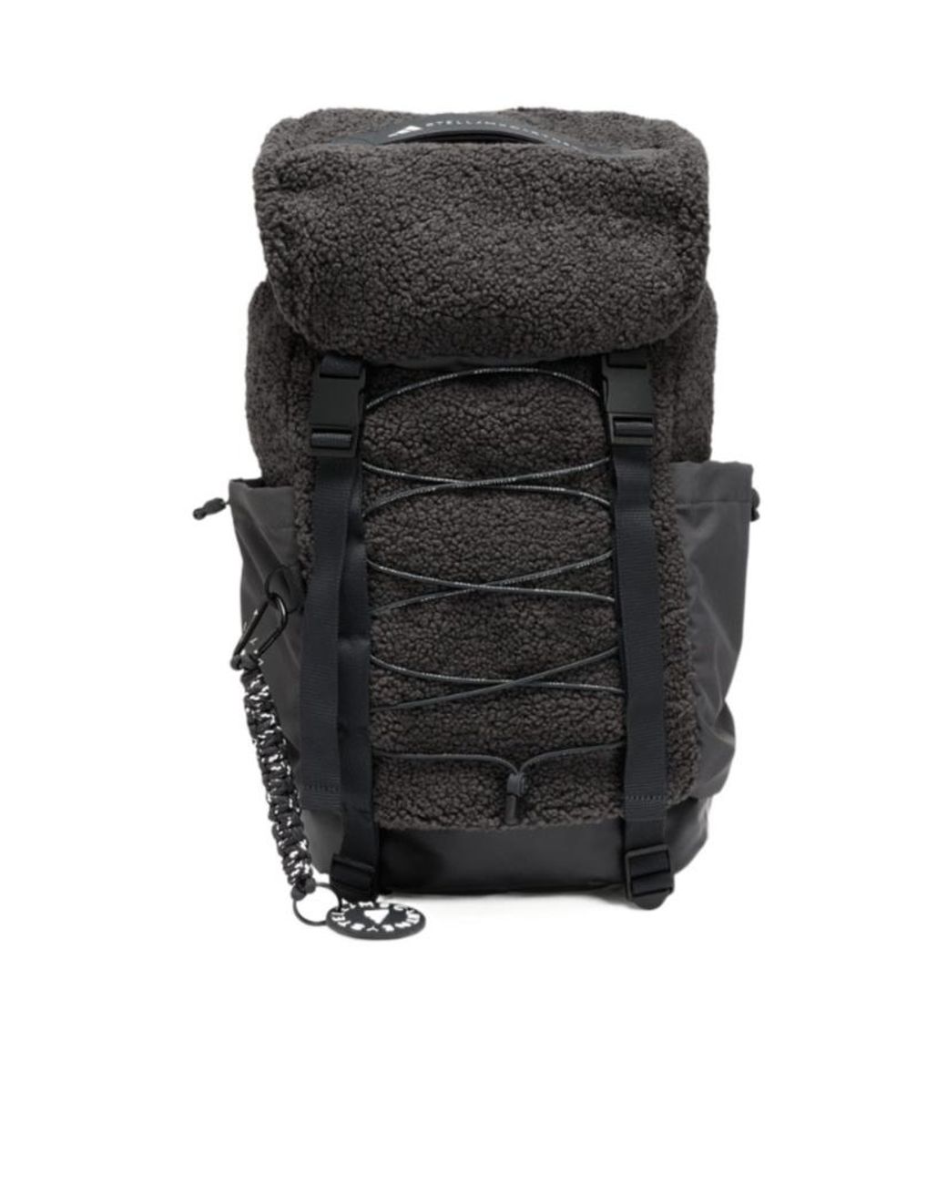 Adidas By Stella McCartney Black Fleece Logo Backpack