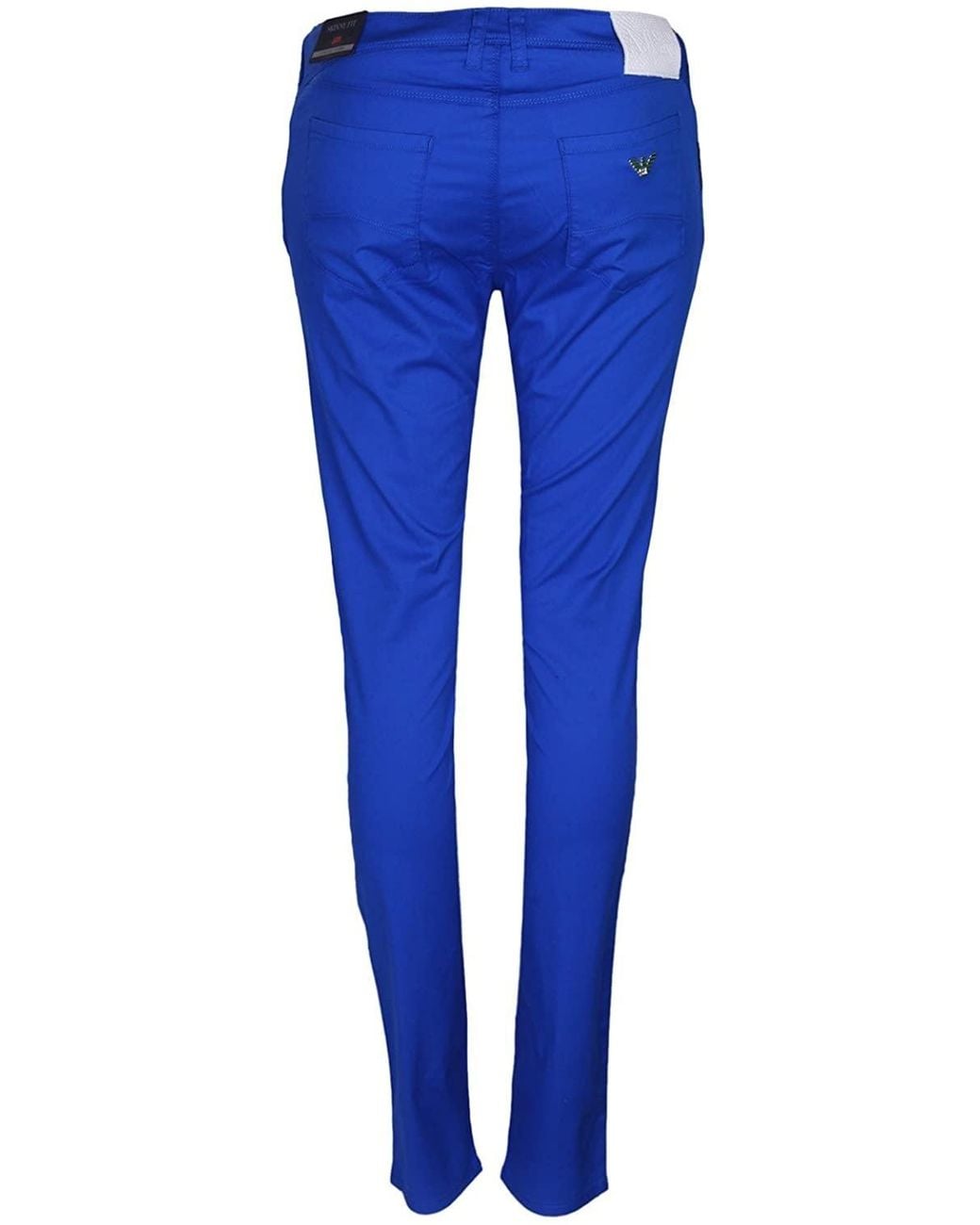 Armani Jeans Blue Logo Straight Jeans