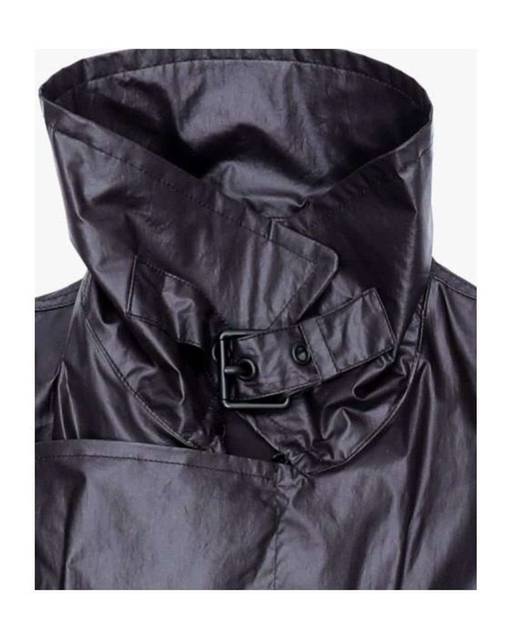 Lemaire Gray Water Repellent Belted Wrap Coat