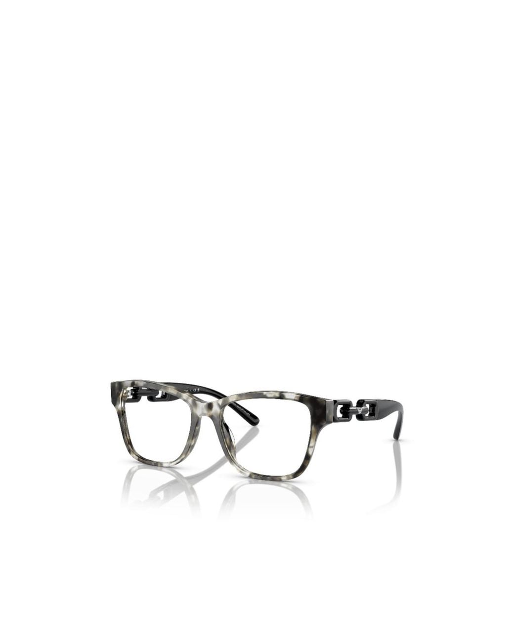 Emporio Armani White Square Frame Glasses