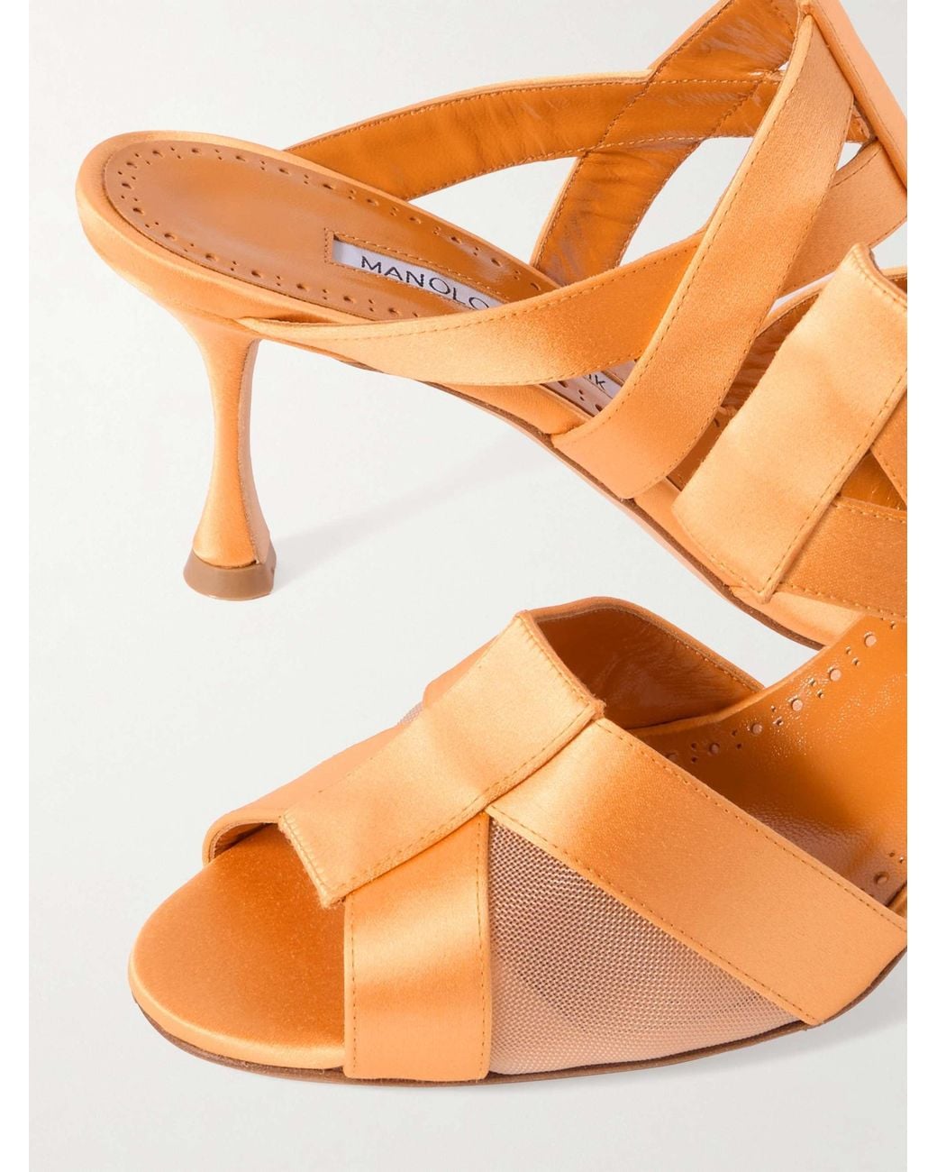 Manolo Blahnik Pink Beydari 70 High Heel Sandals