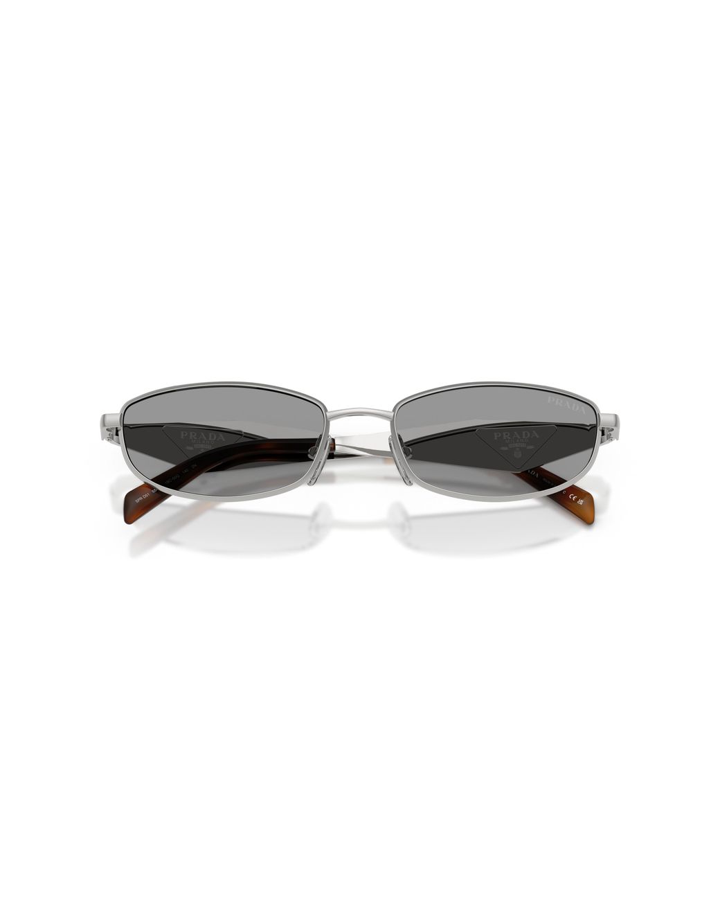 Prada White Eyewear Geometric Frame Sunglasses
